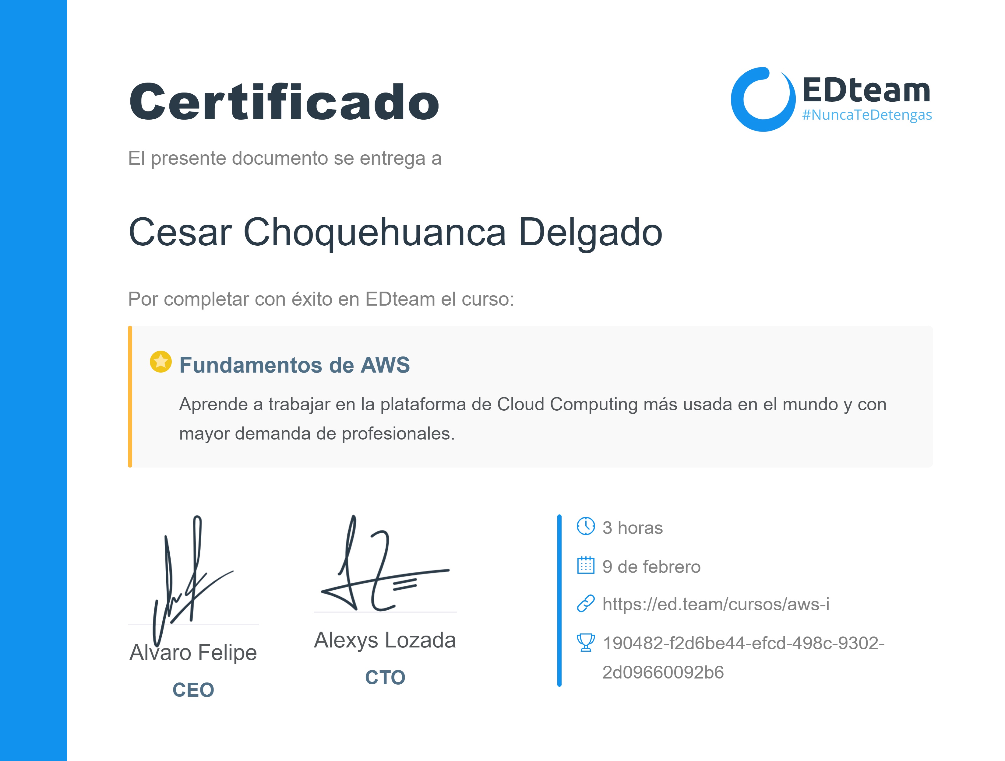Certificado