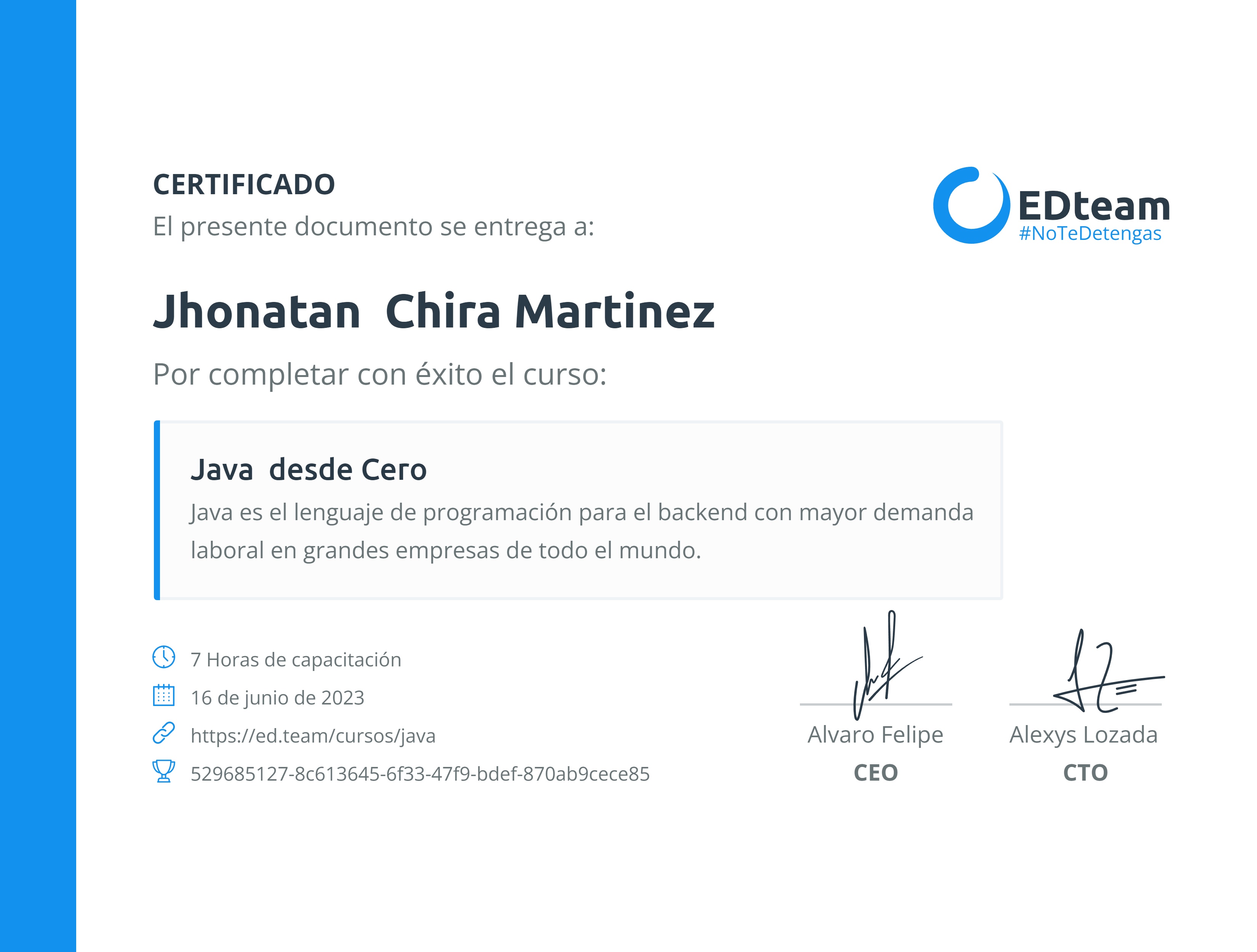 Certificado