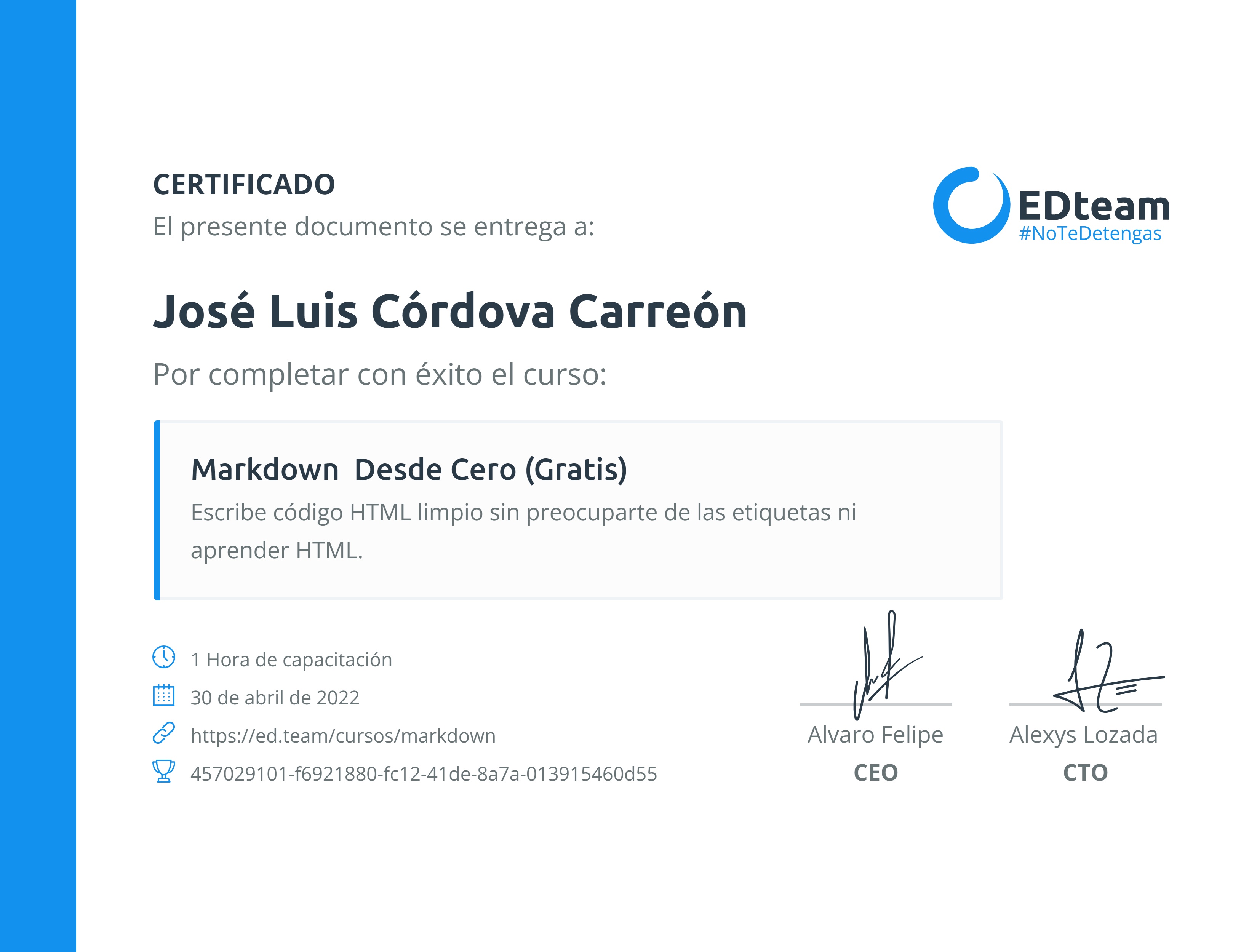 Certificado