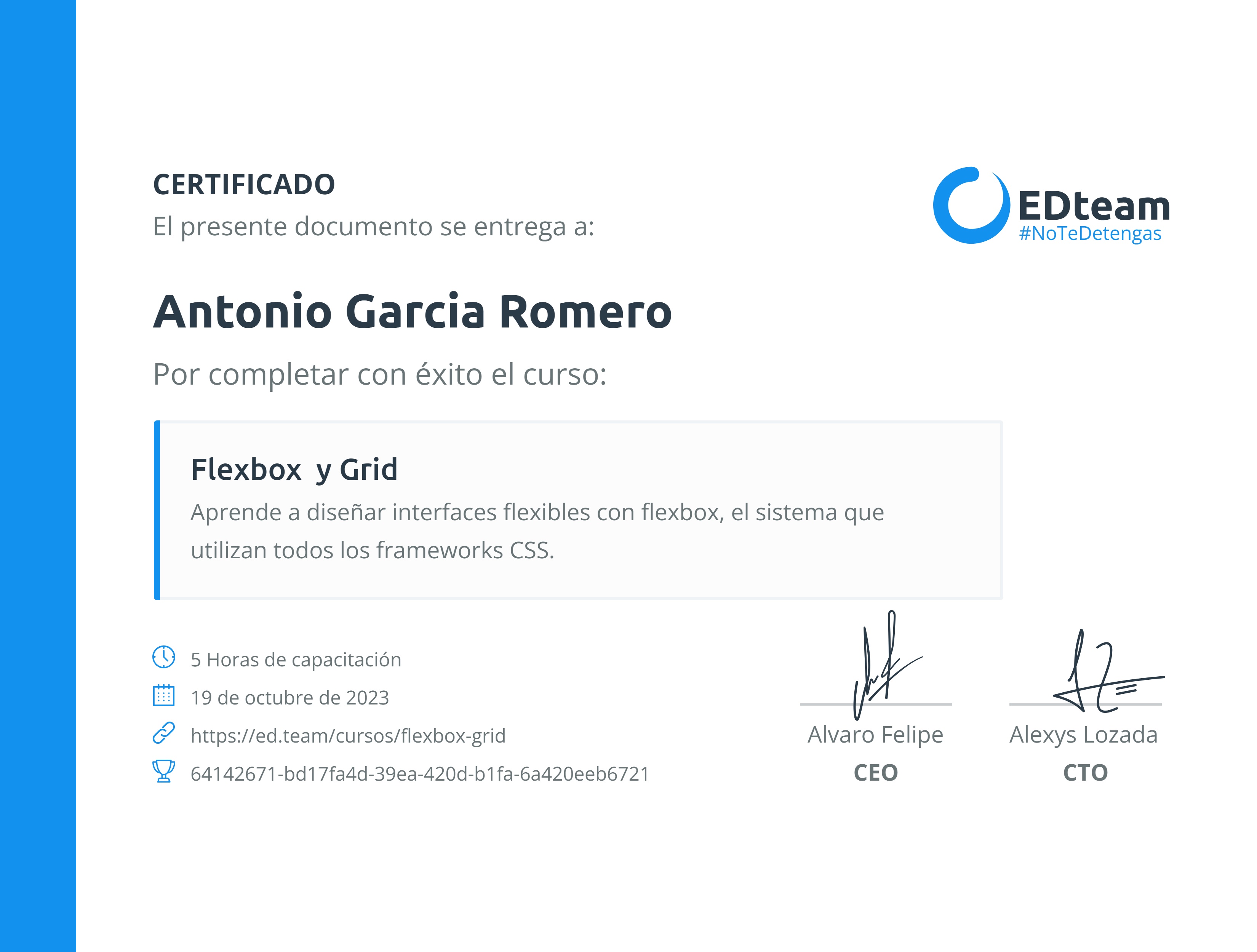 Certificado de curso
