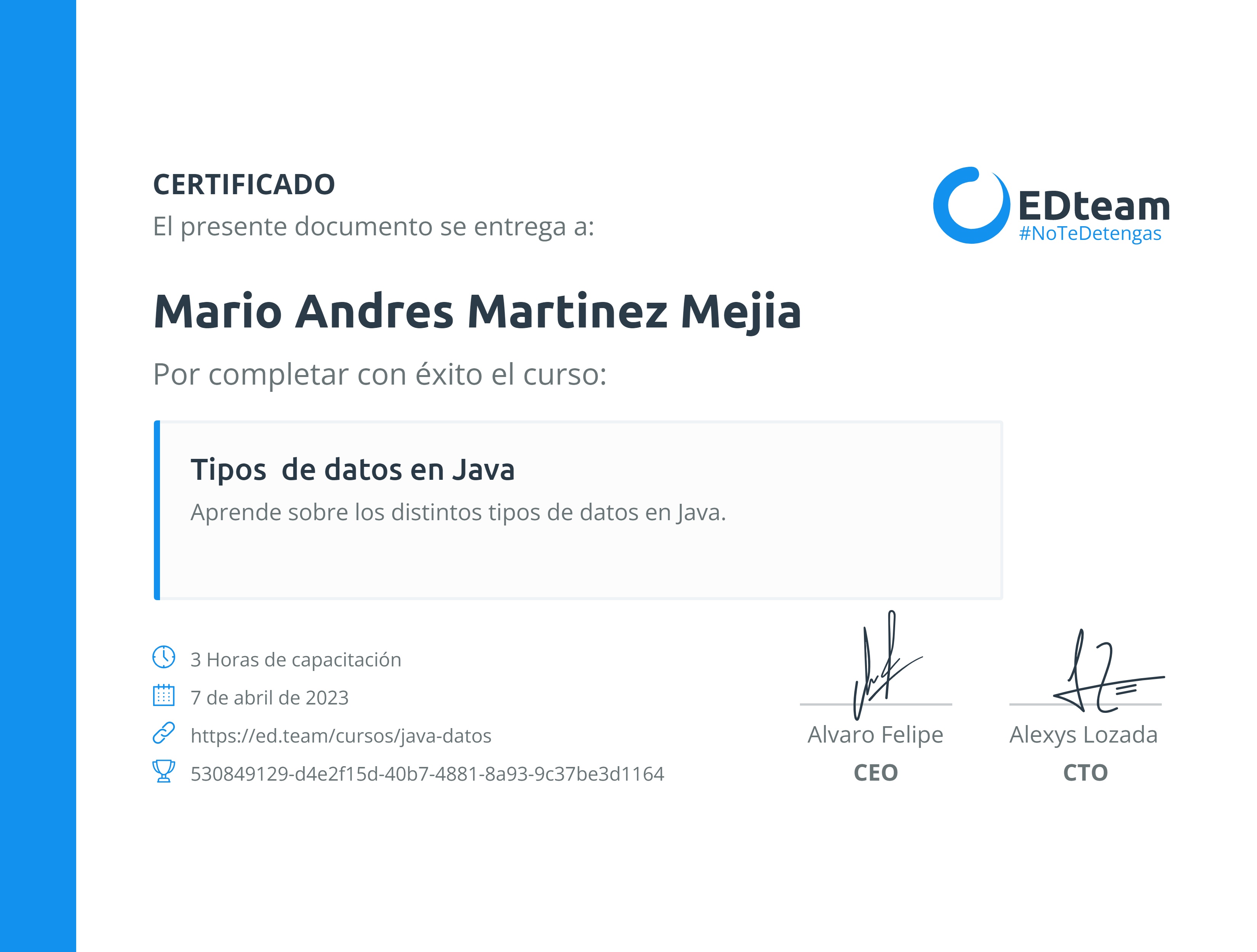 Certificado