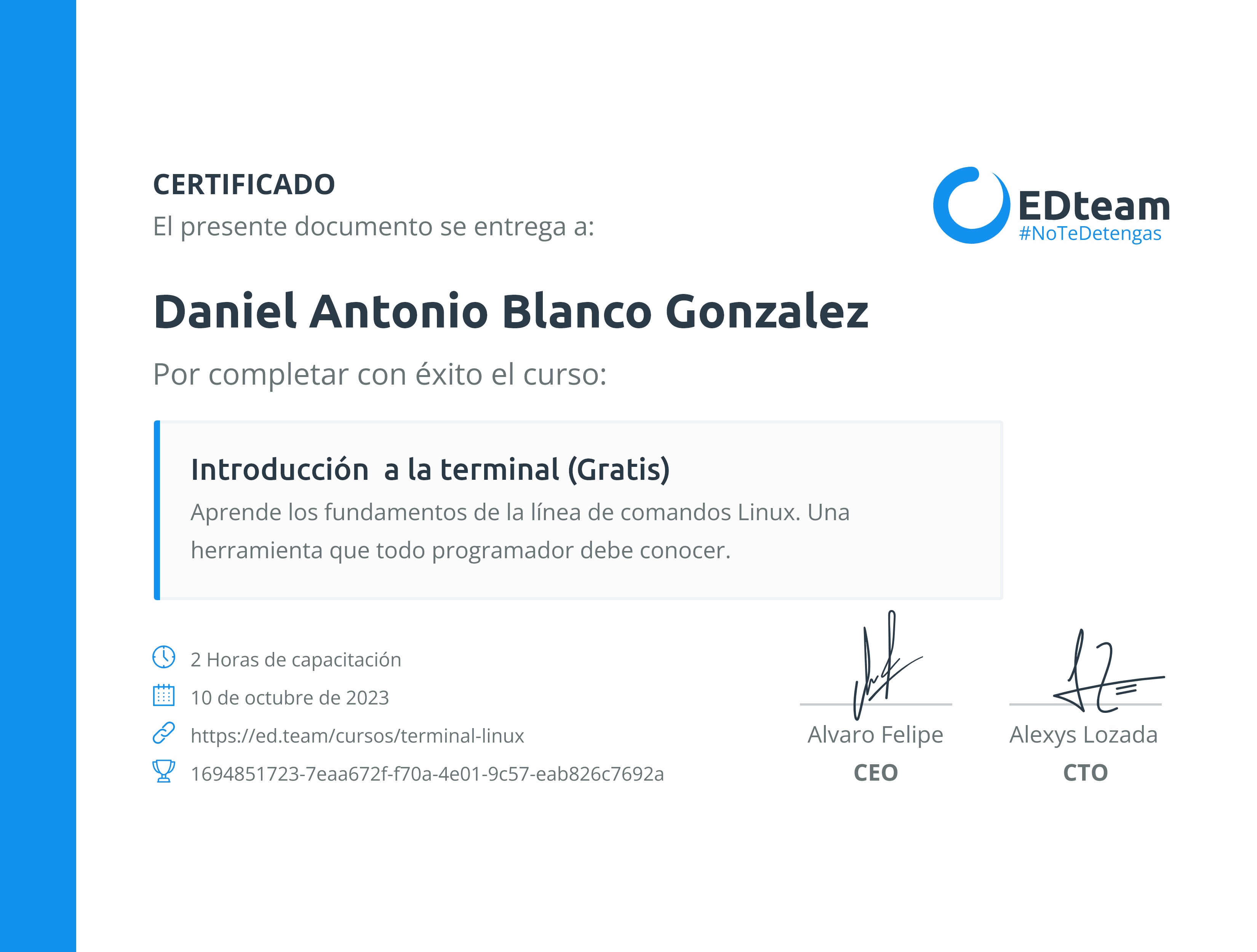 Certificado
