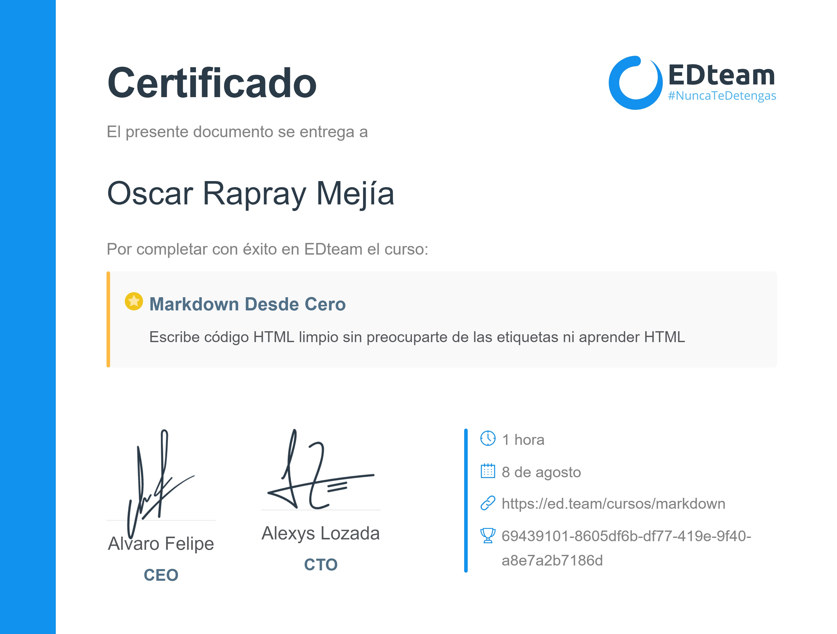Certificado