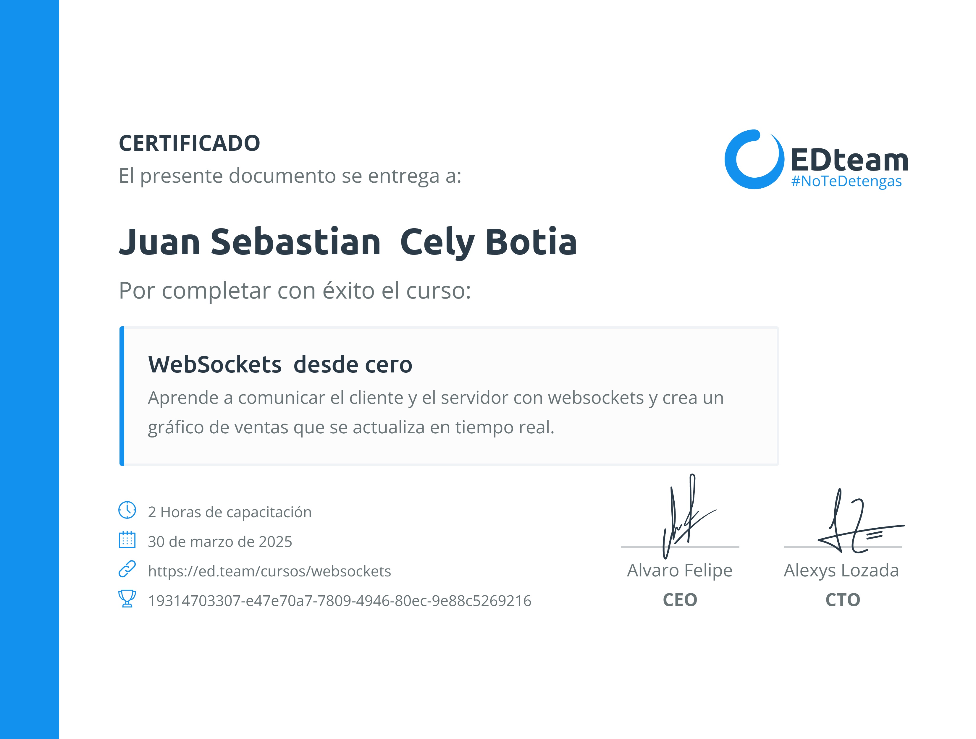 Certificado de curso