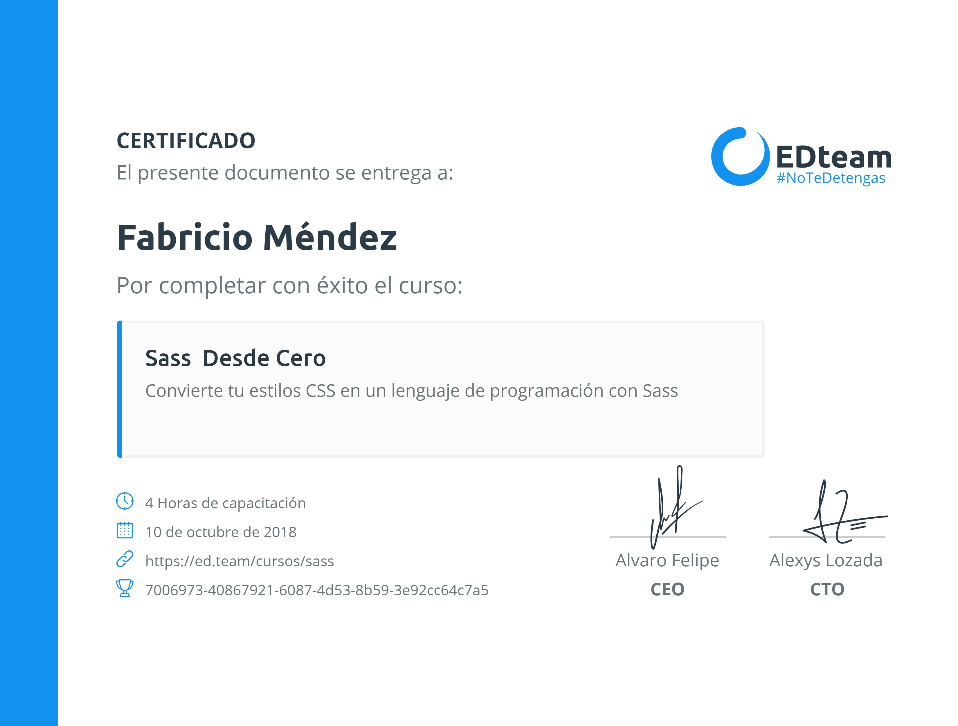 Certificado