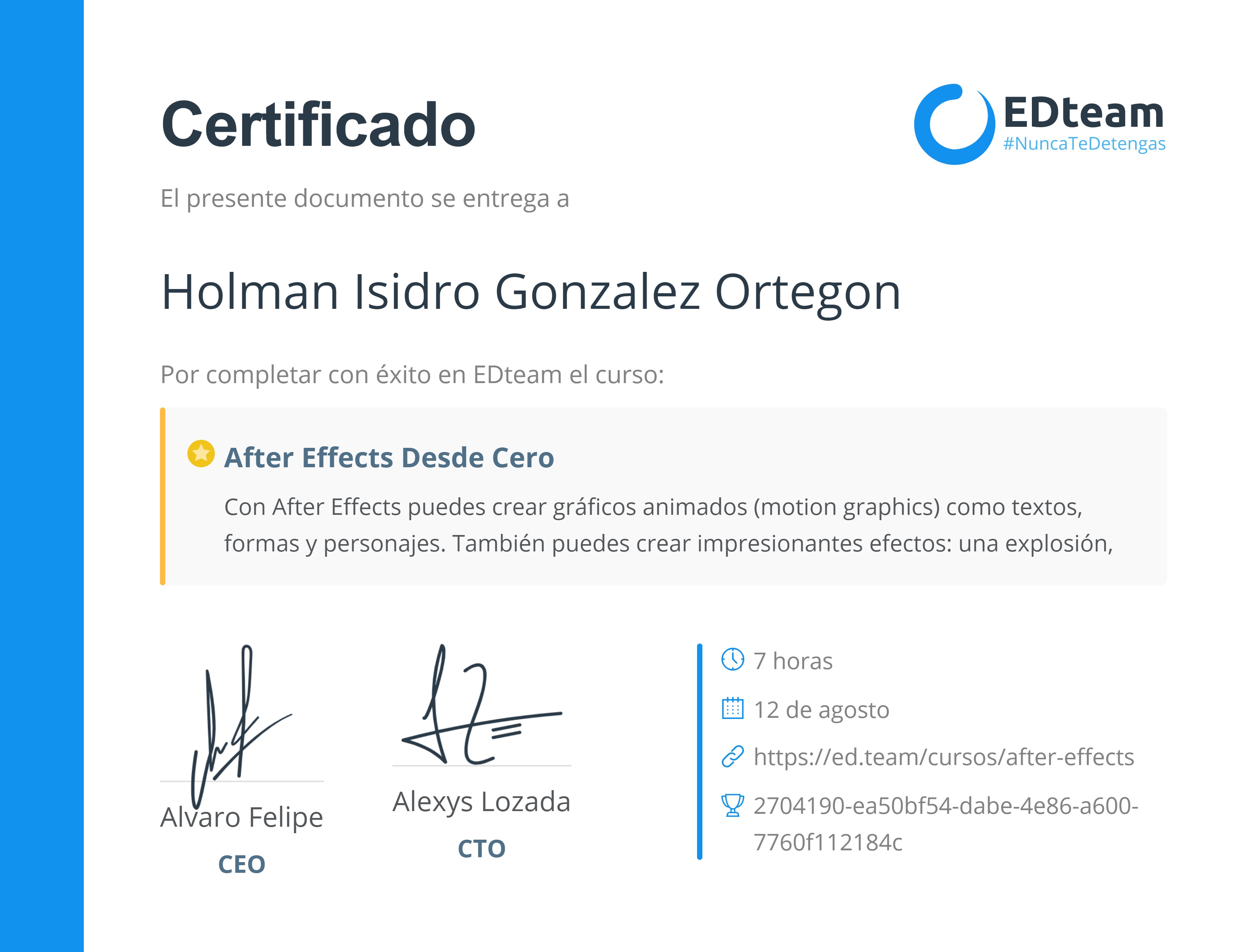 Certificado