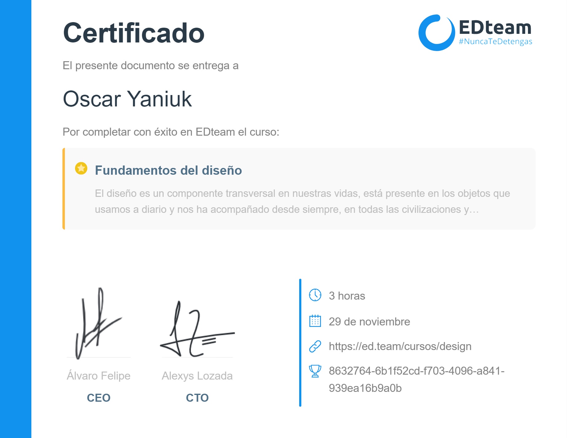 Certificado