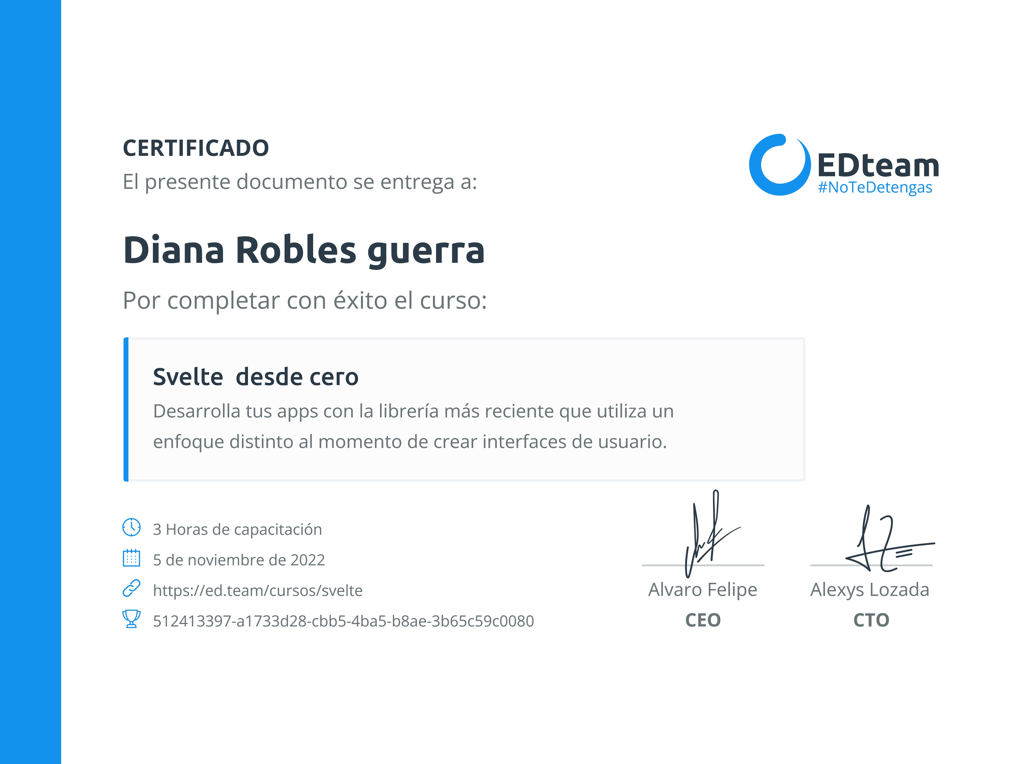 Certificado de curso