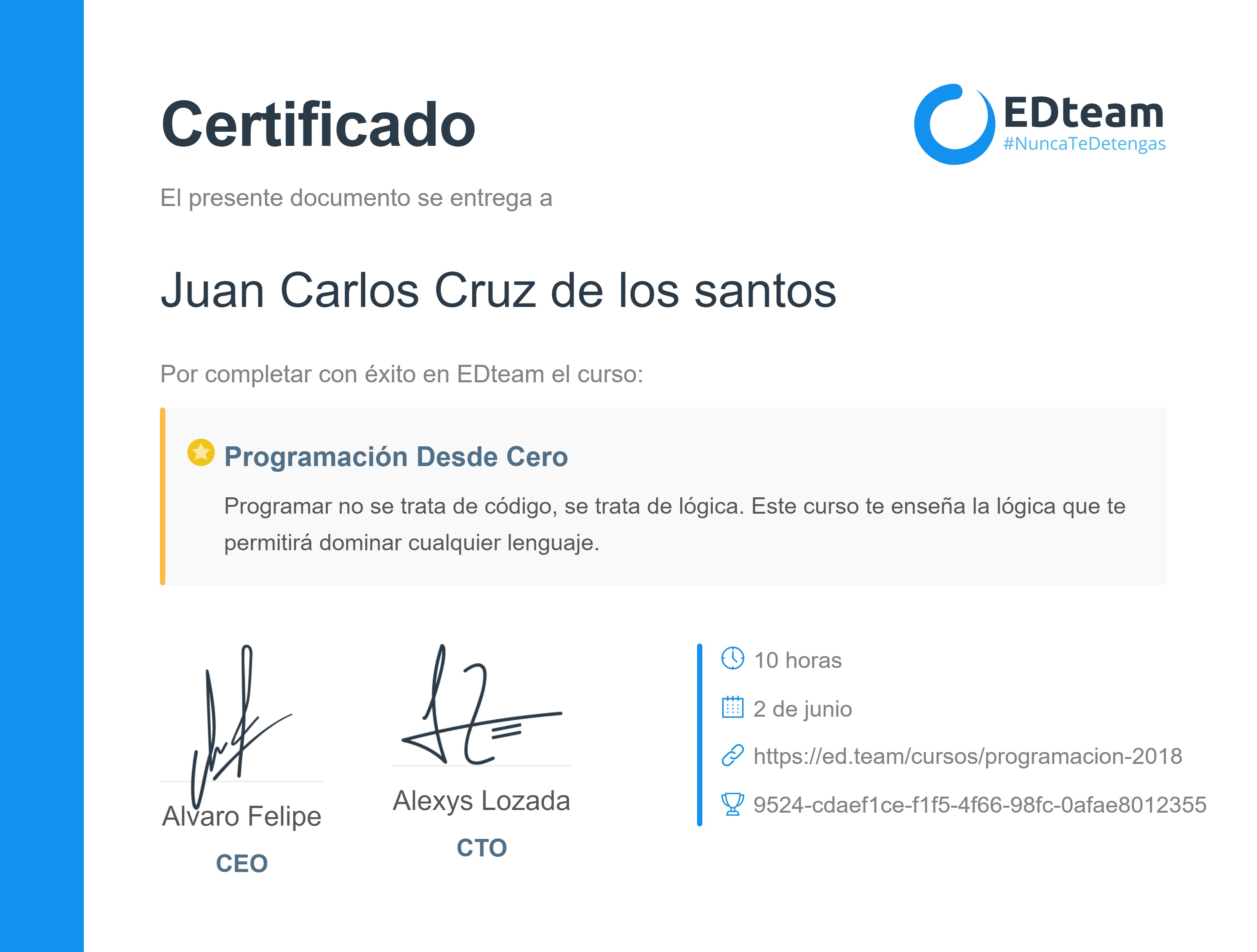 Certificado