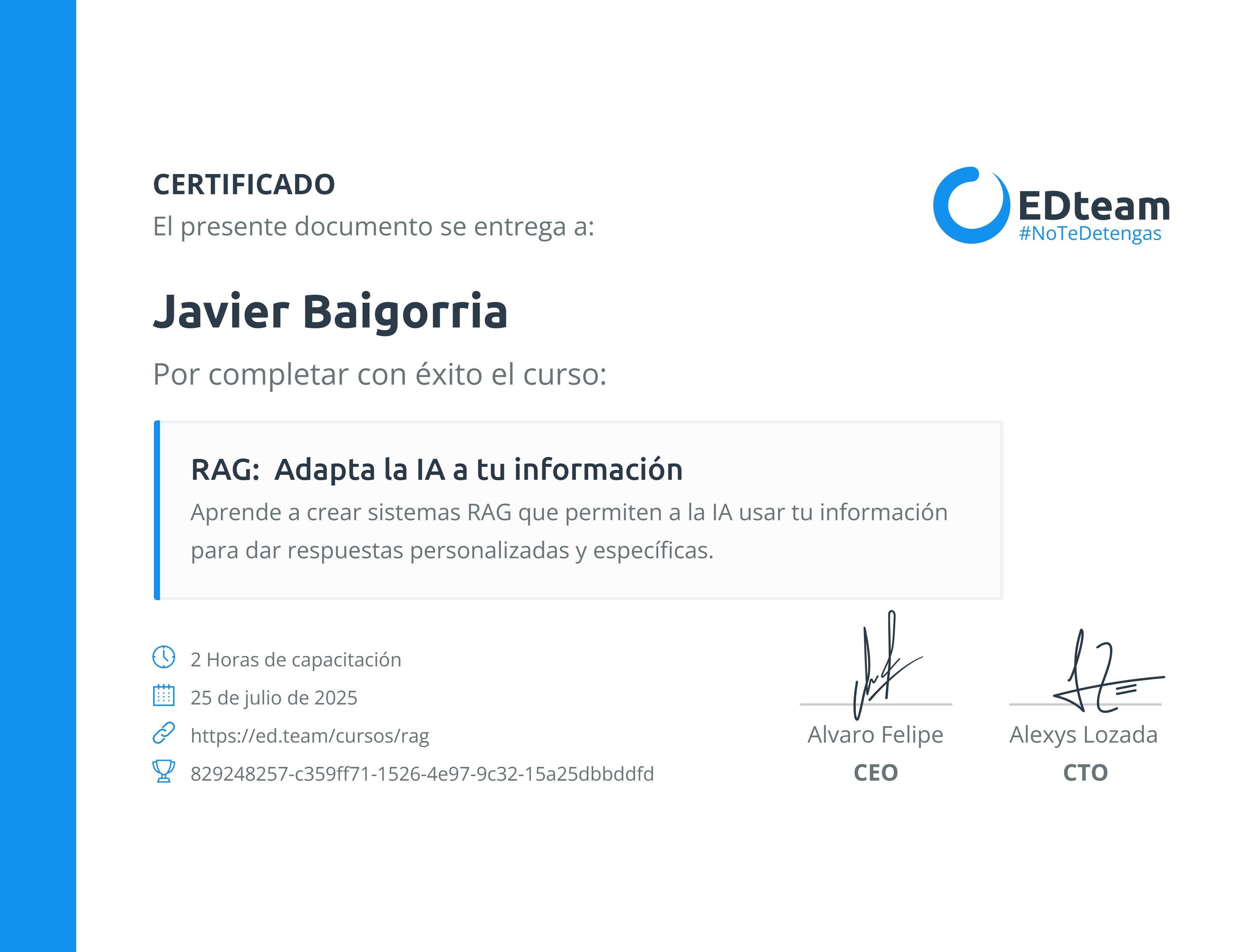 Certificado