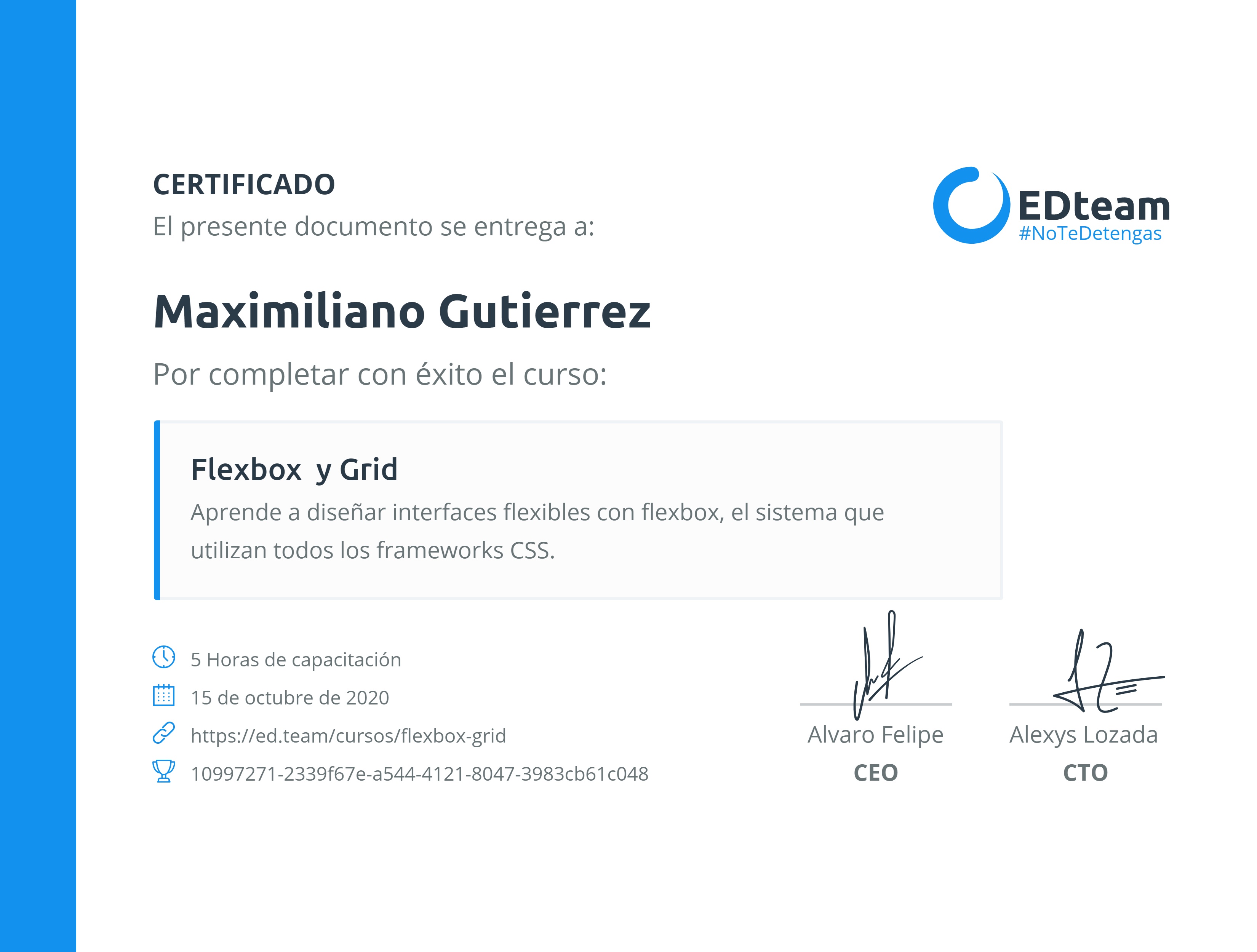 Certificado de curso