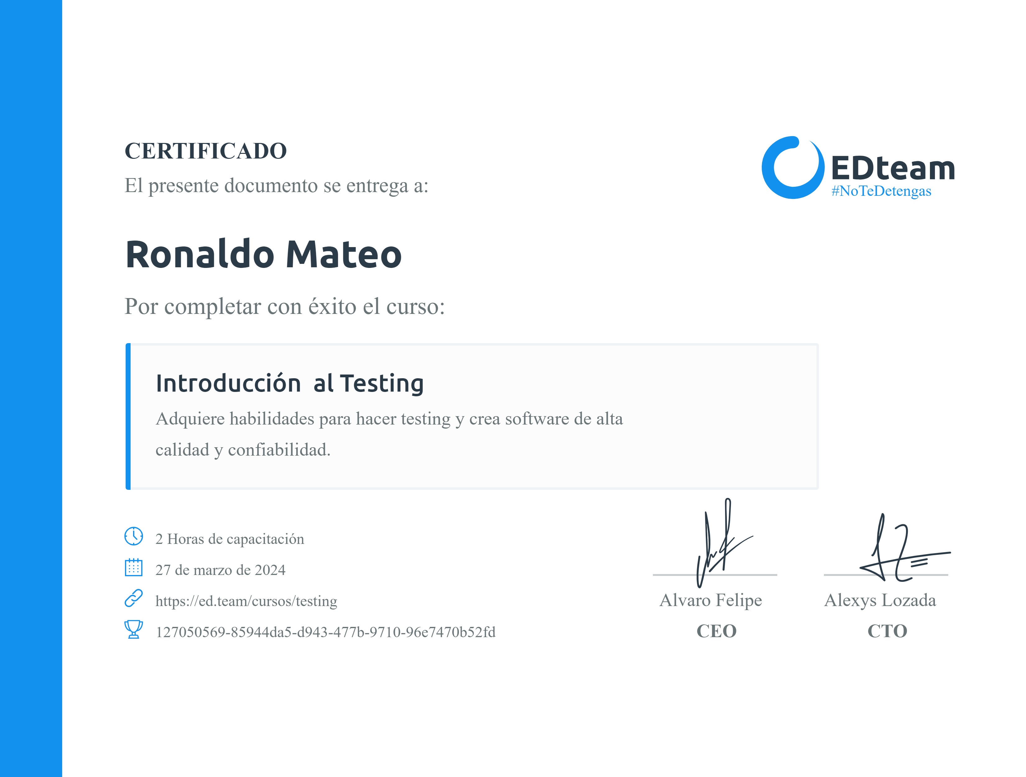 Certificado