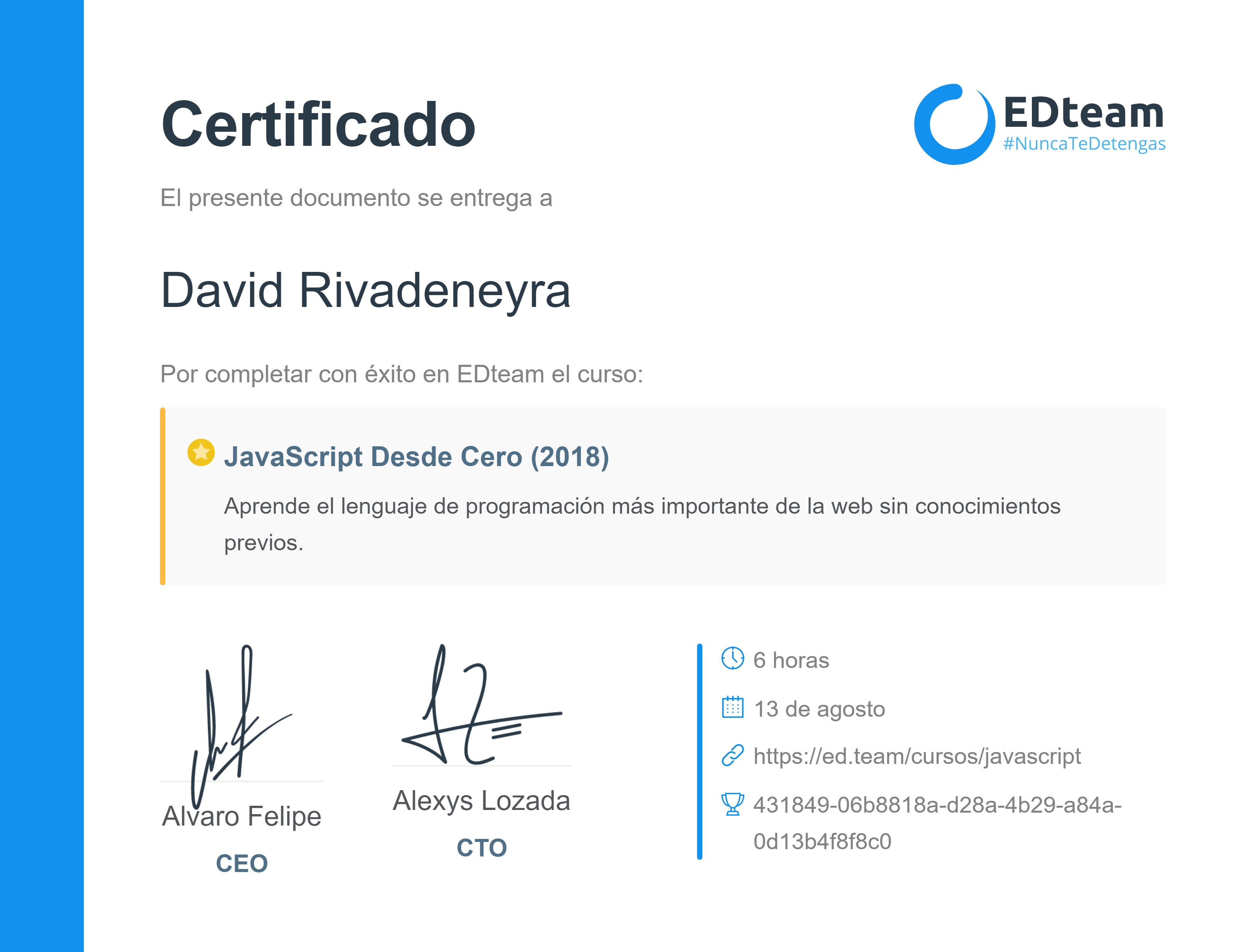 Certificado