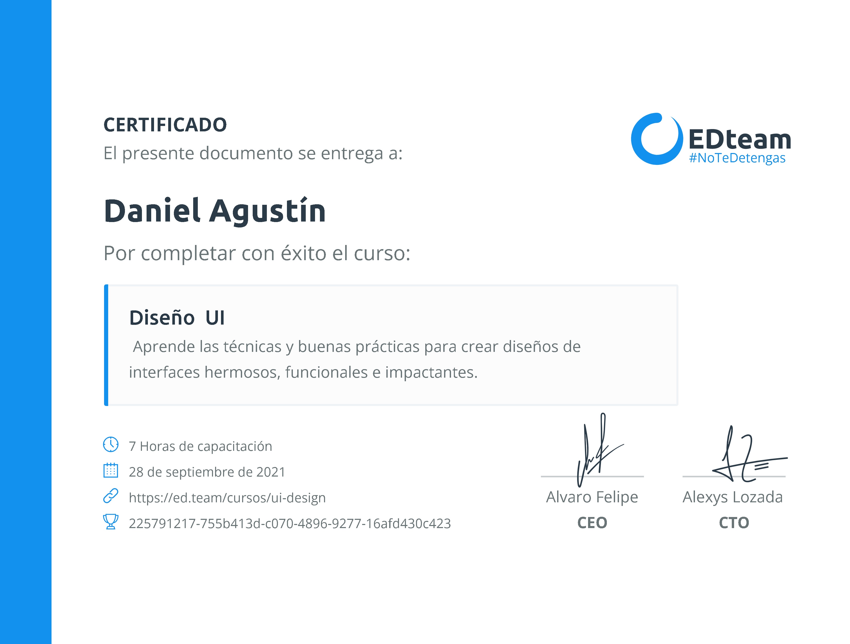 Certificado de curso