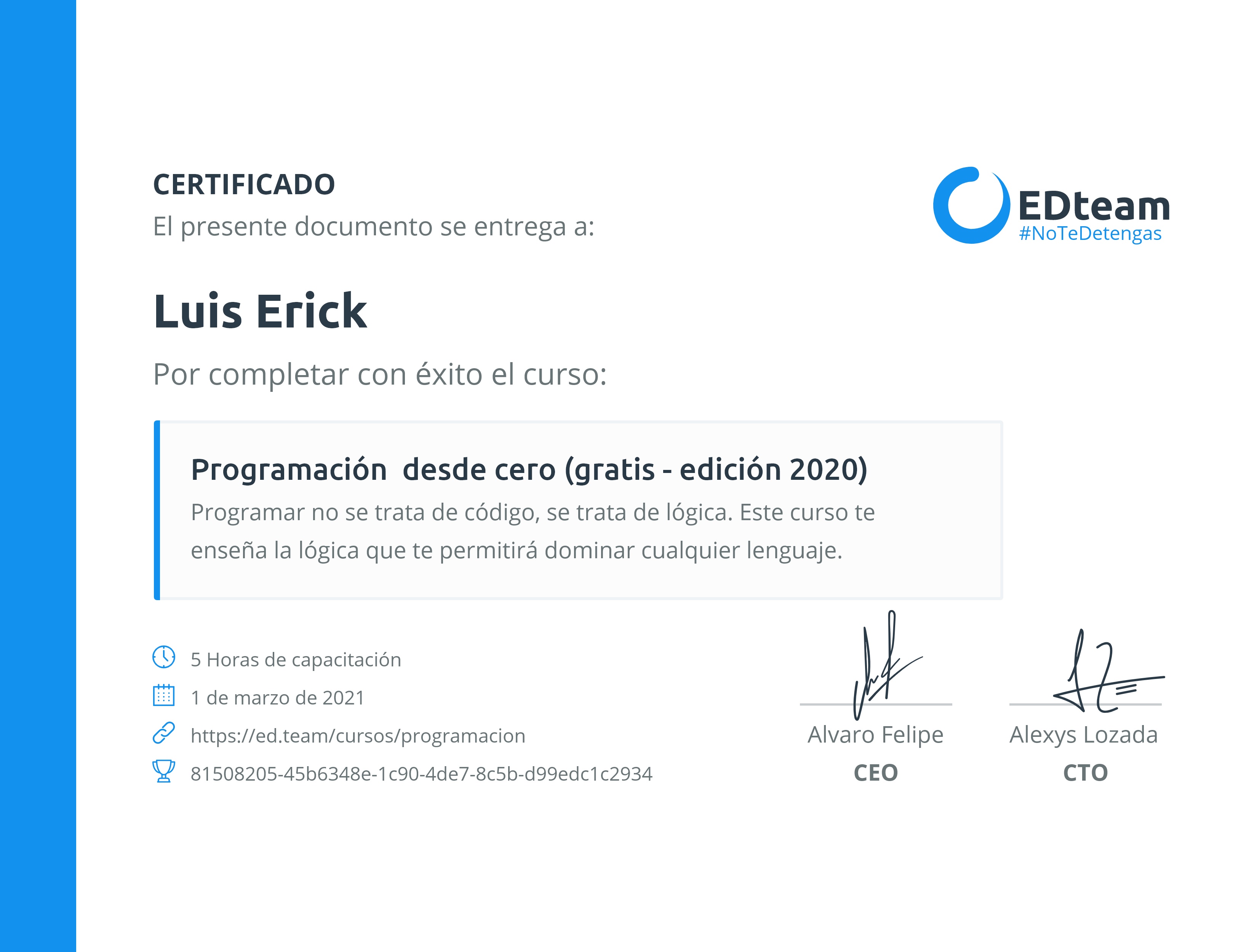 Certificado