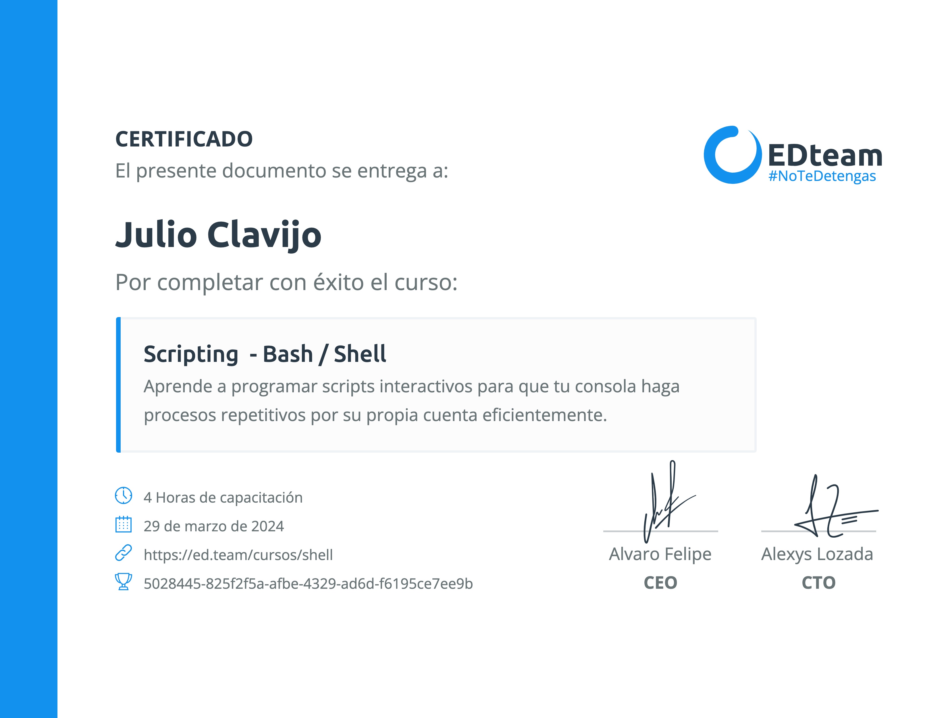 Certificado