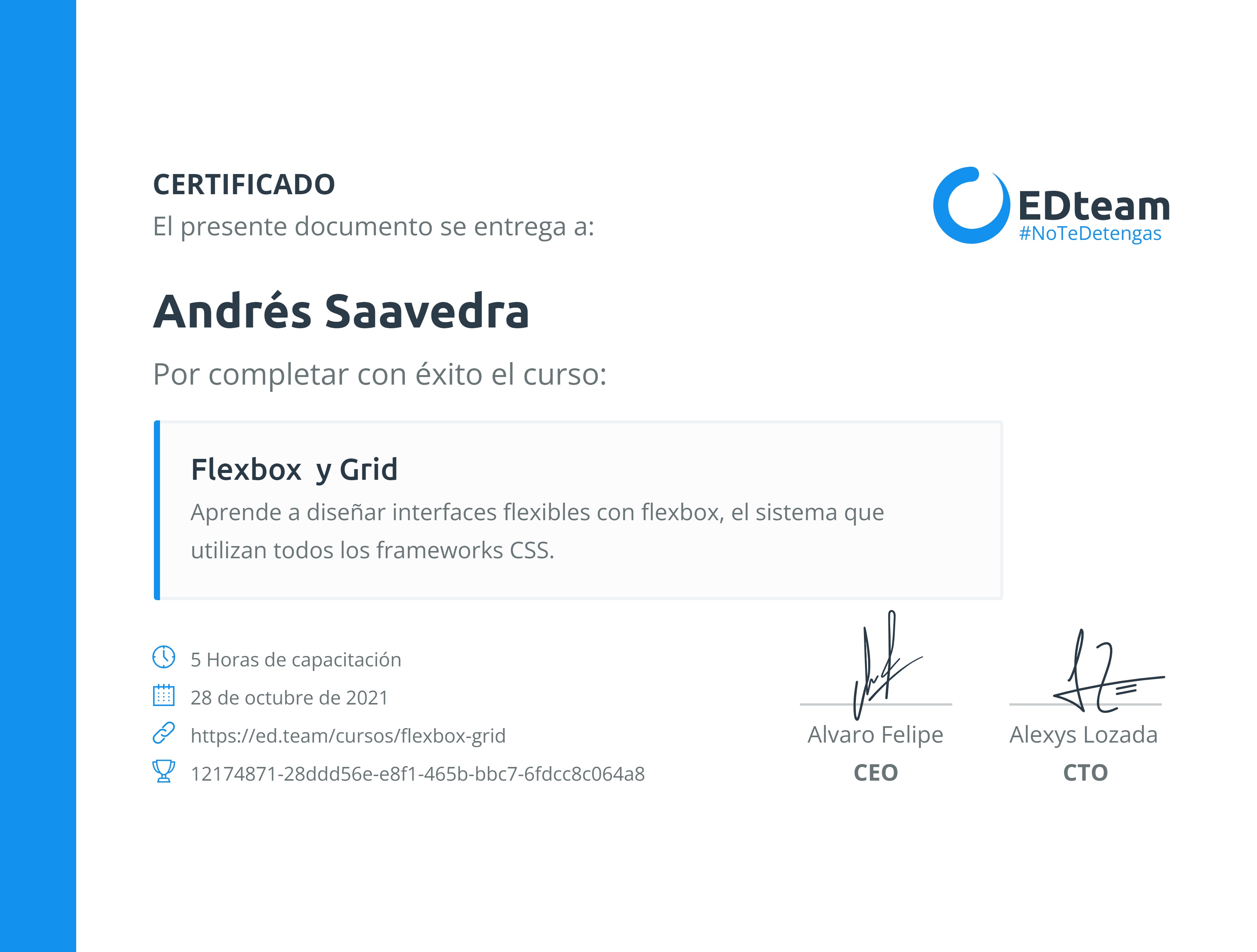 Certificado de curso