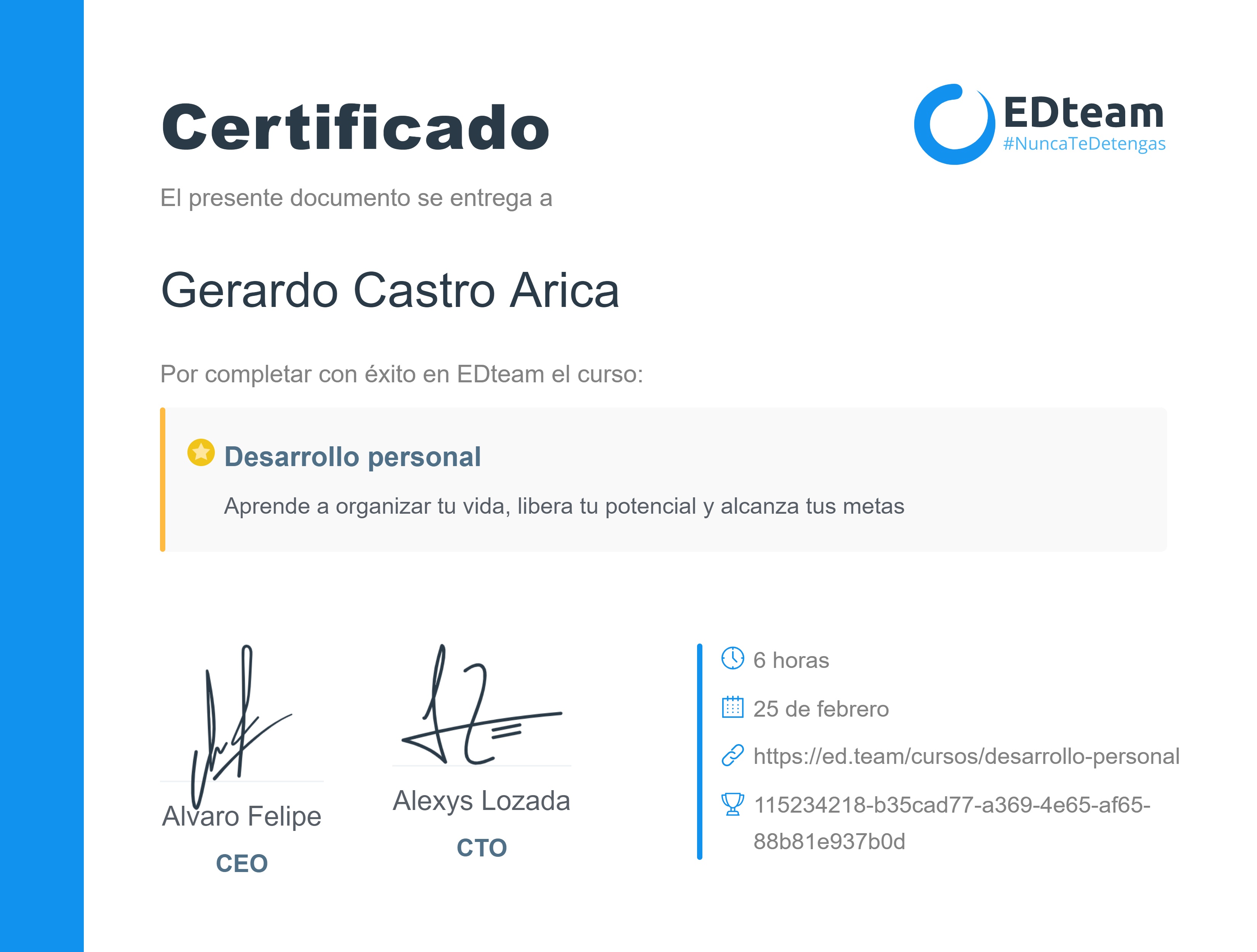 Certificado