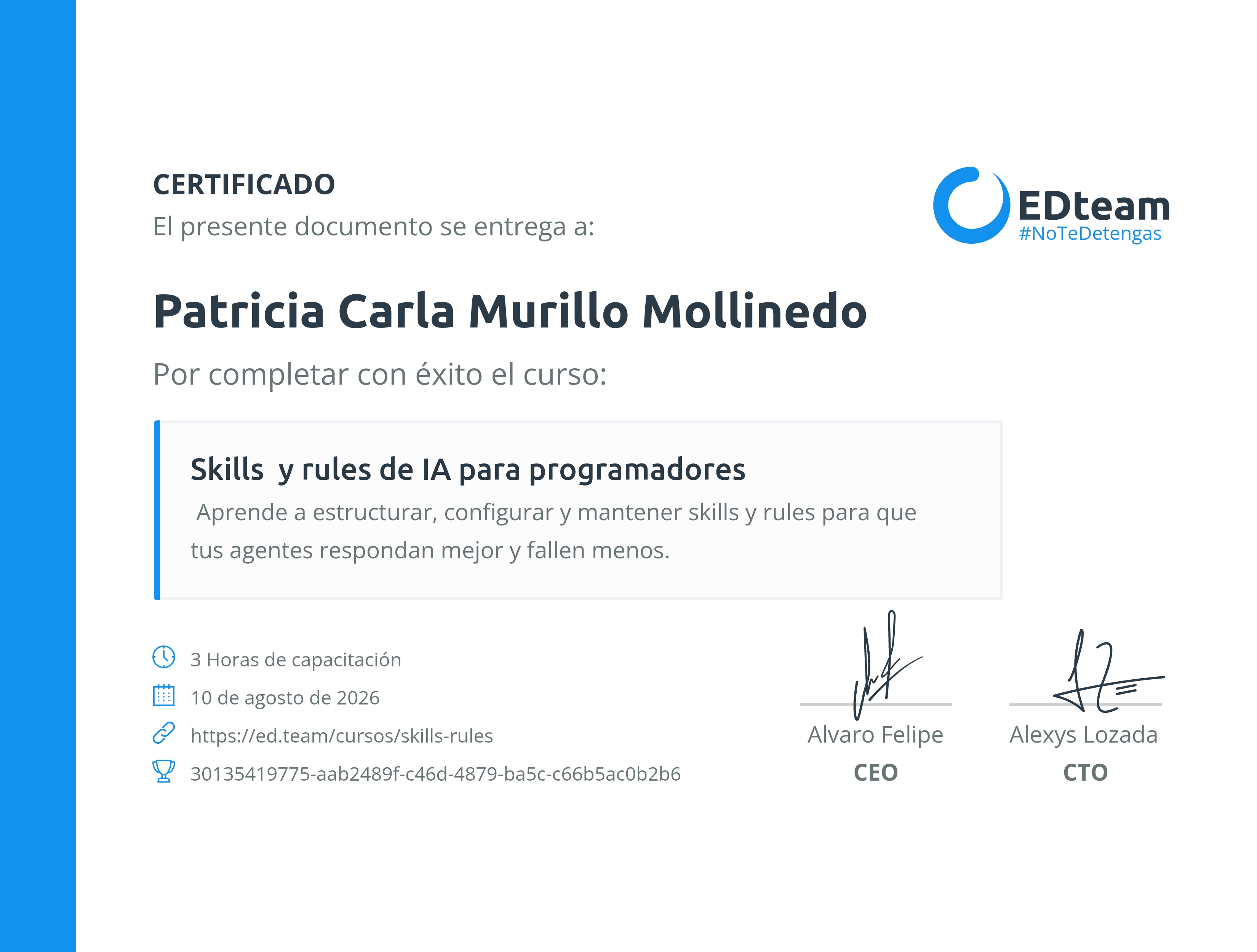Certificado de curso