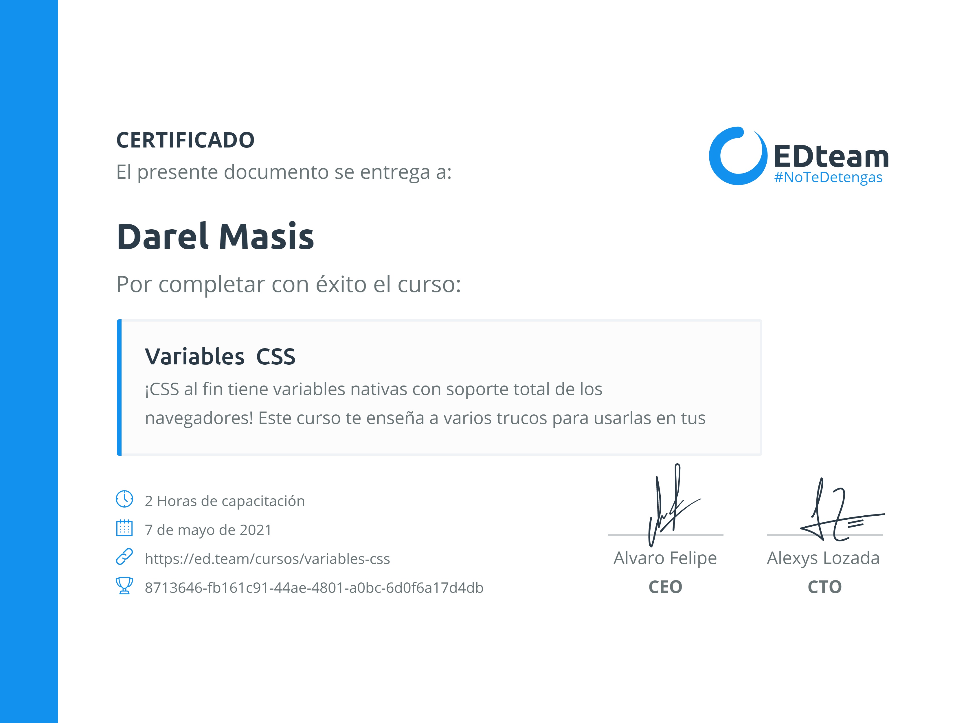Certificado