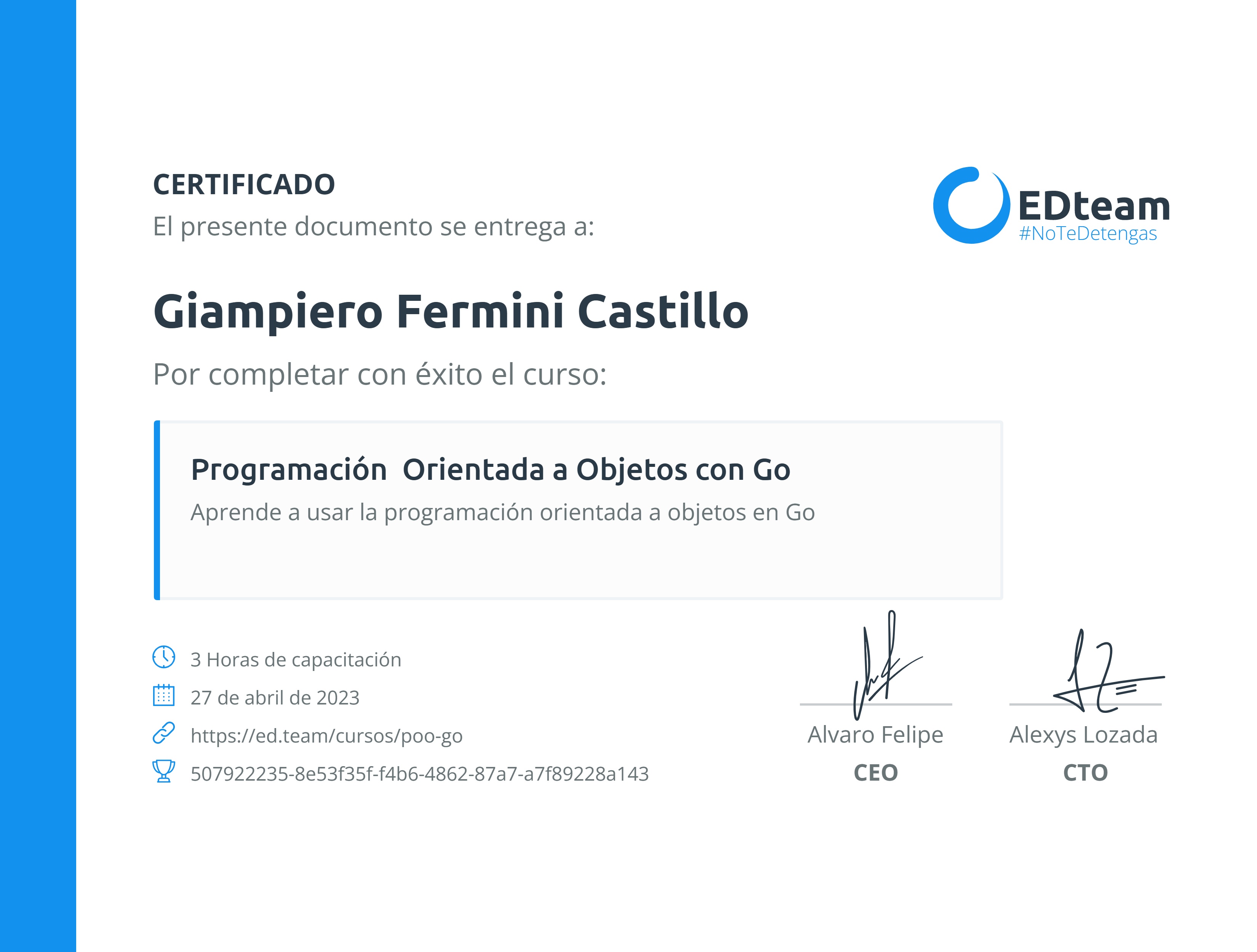 Certificado