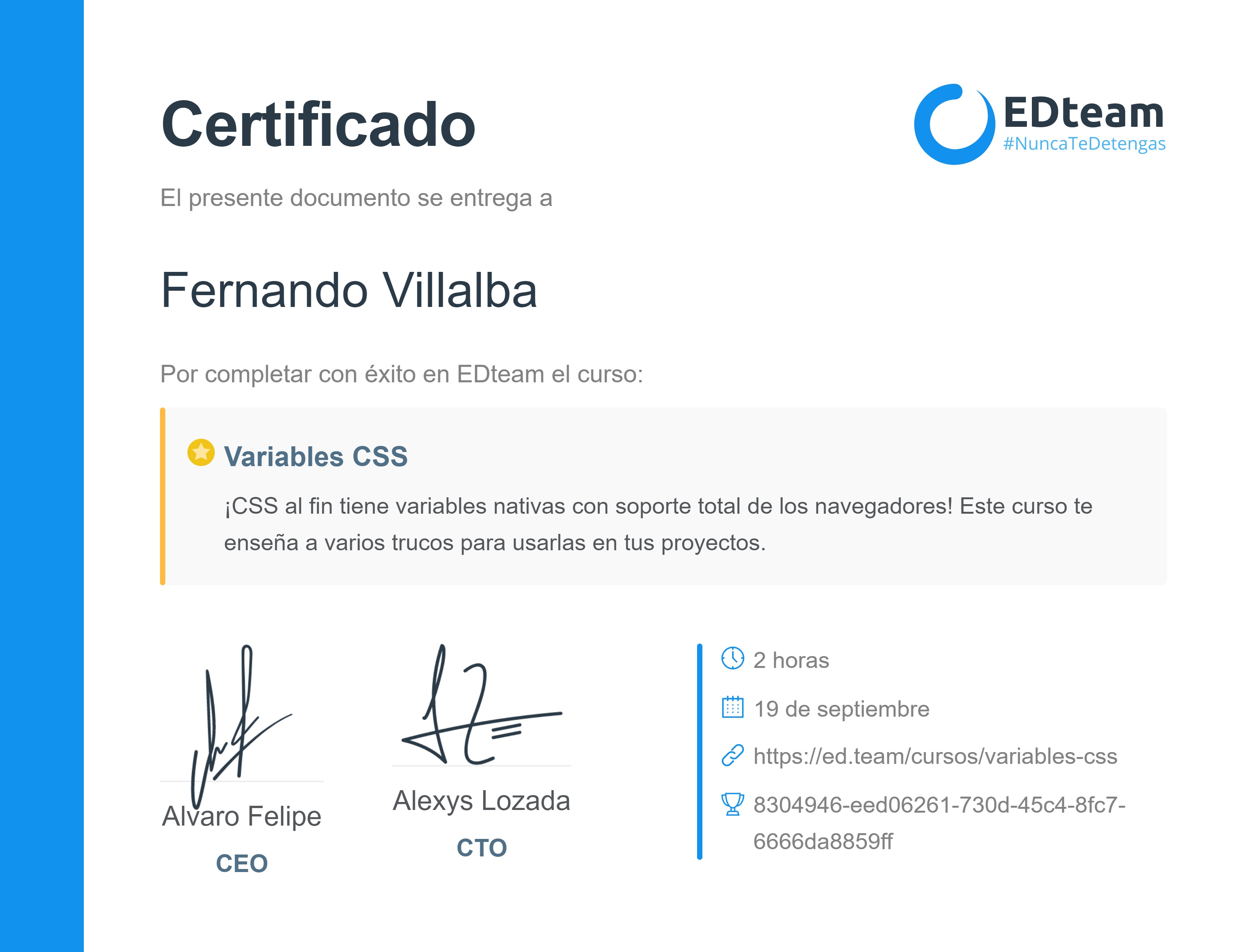 Certificado