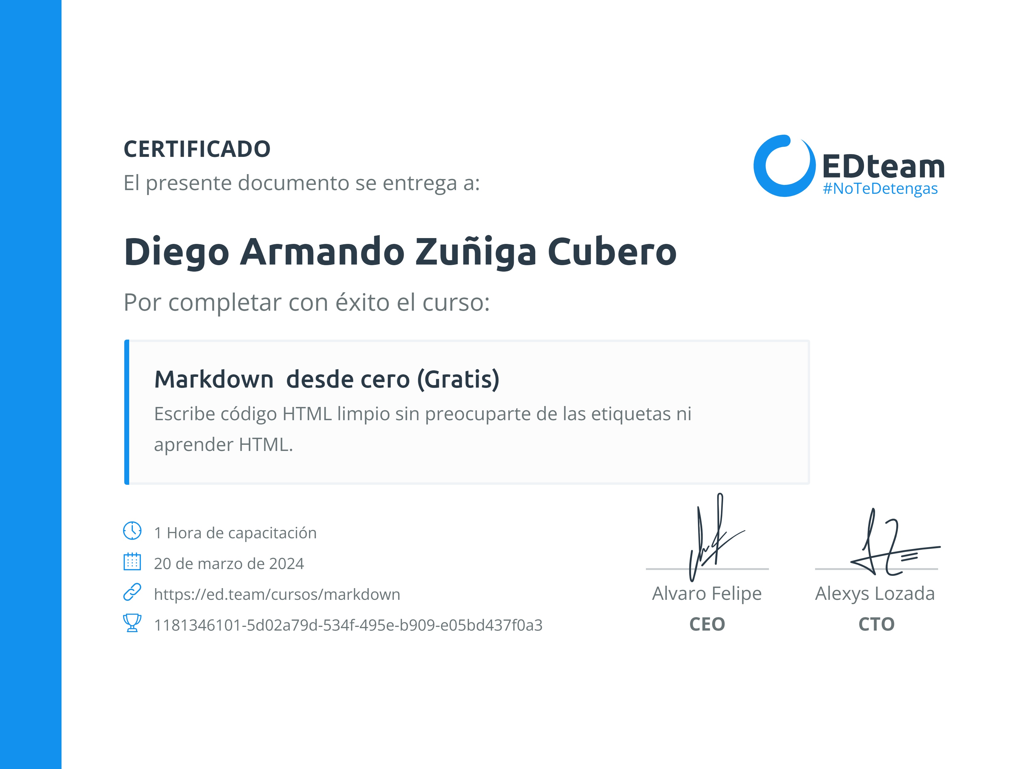 certificado-de-diego-armando-zu-iga-cubero-del-curso-markdown-desde