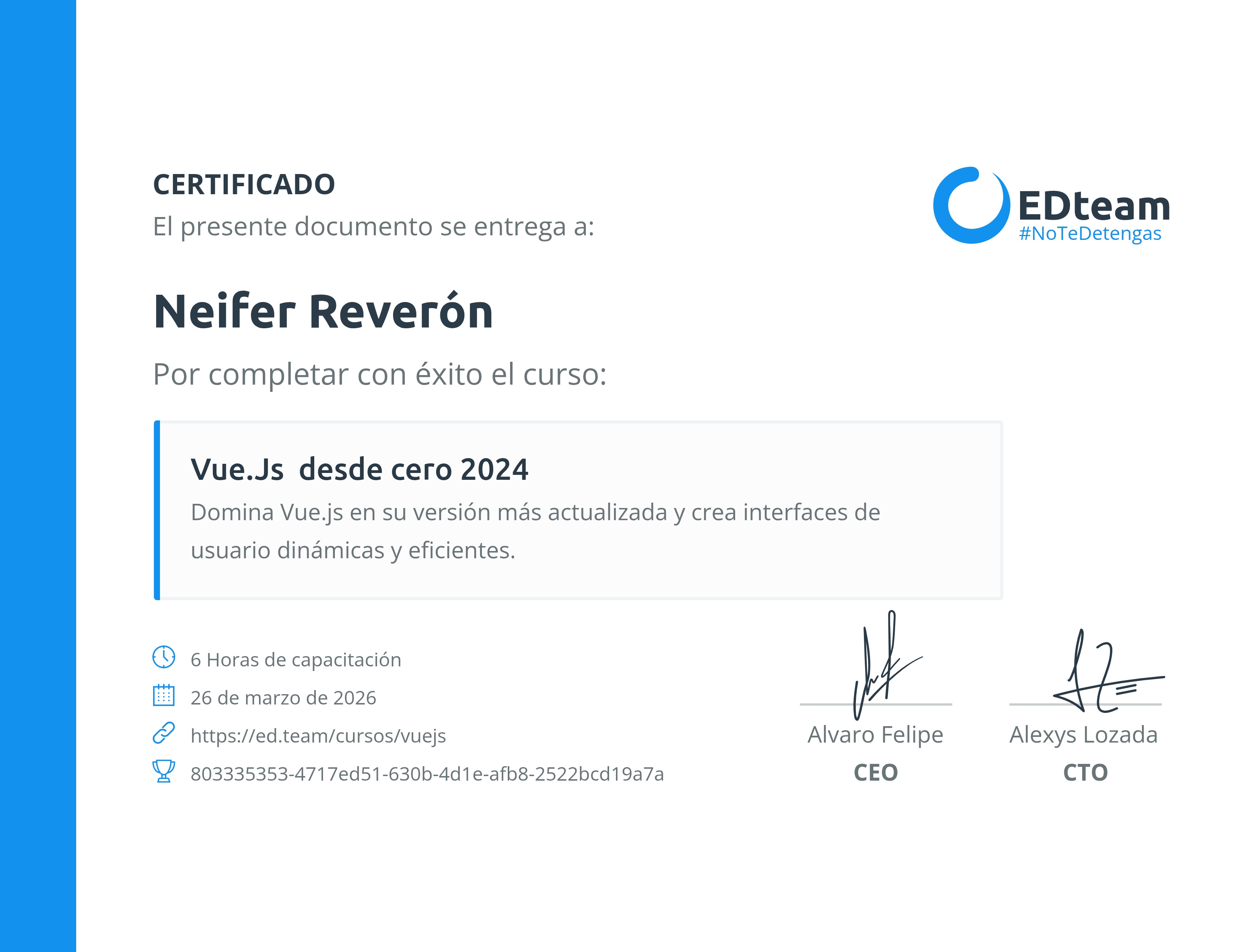 Certificado de curso