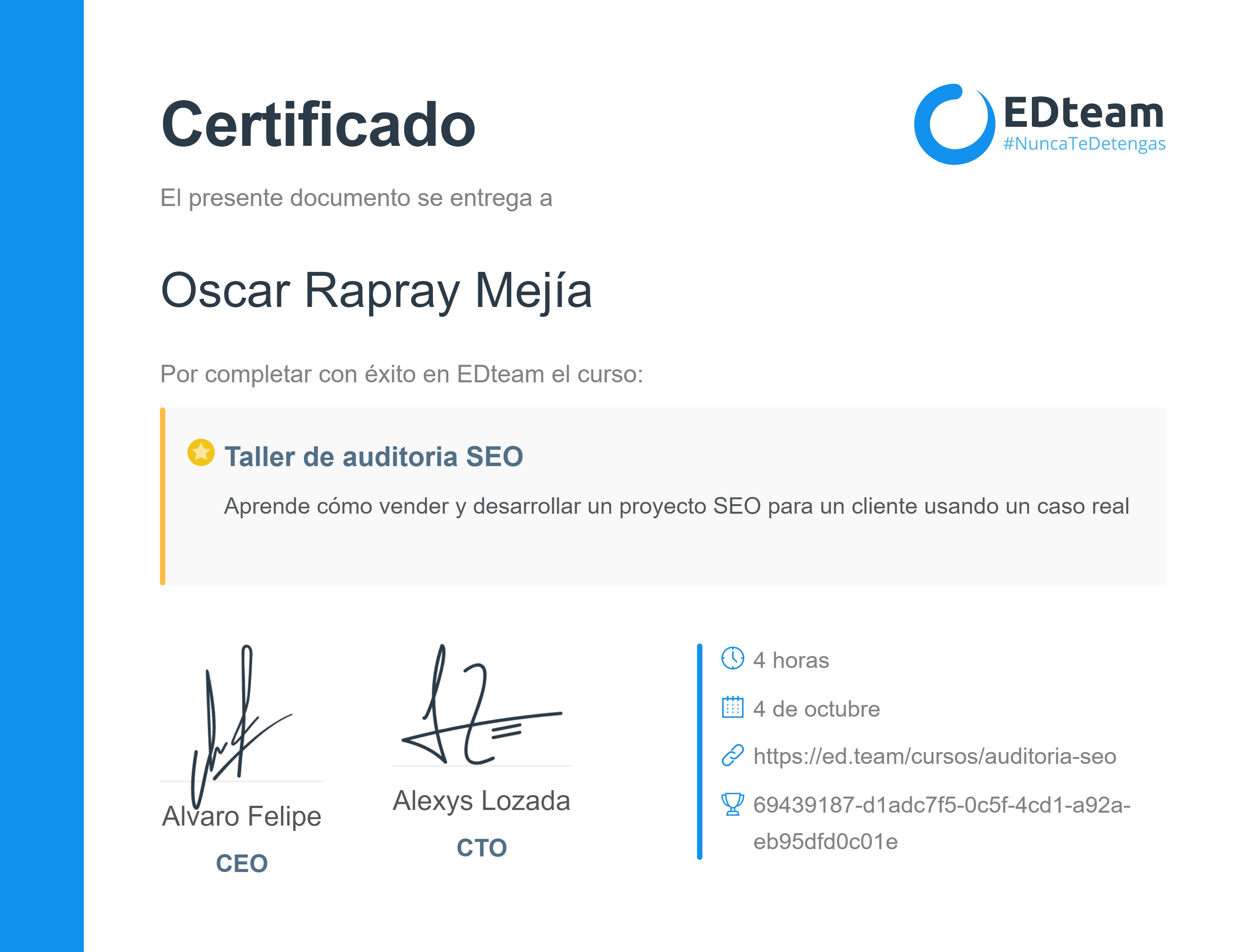 Certificado