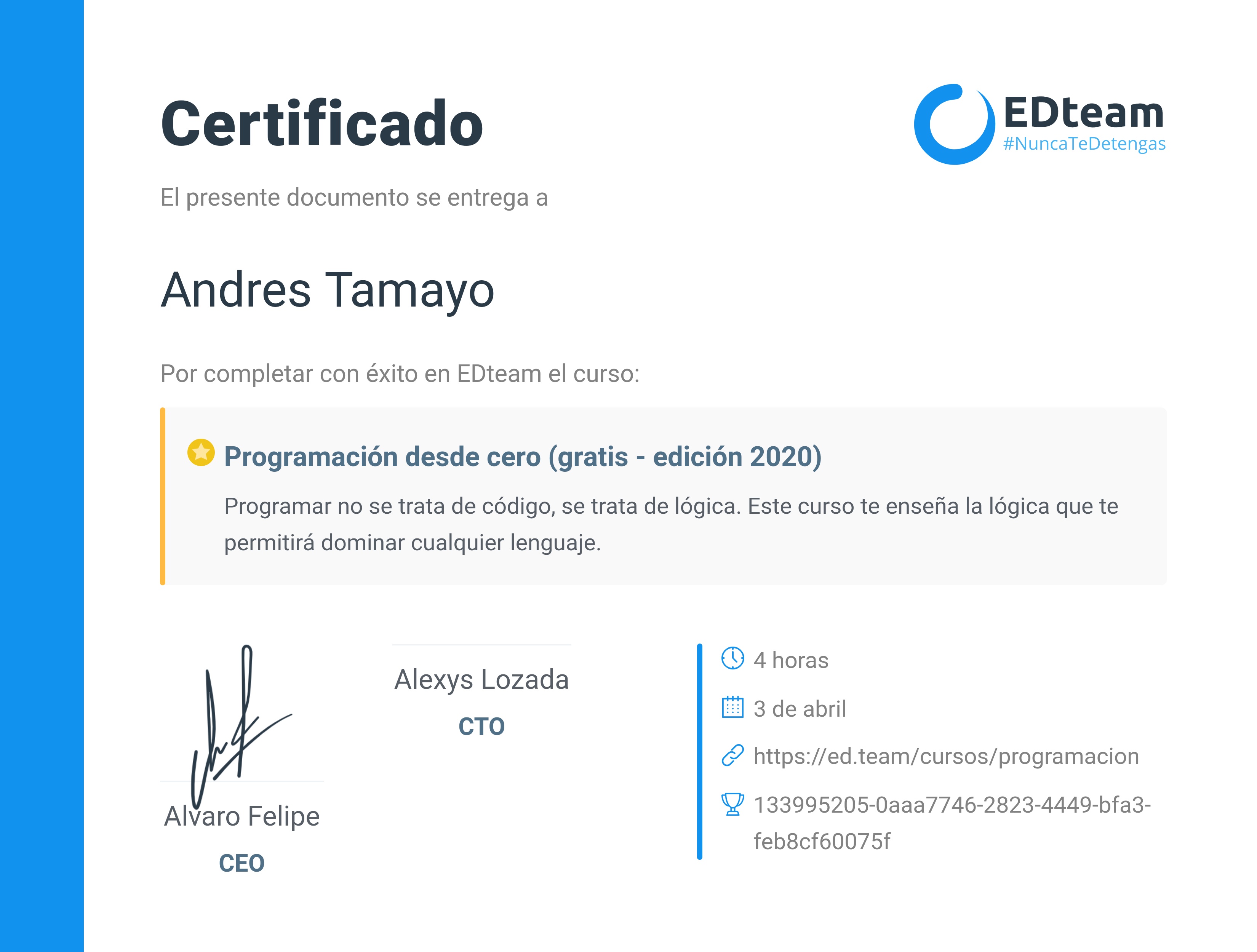Certificado