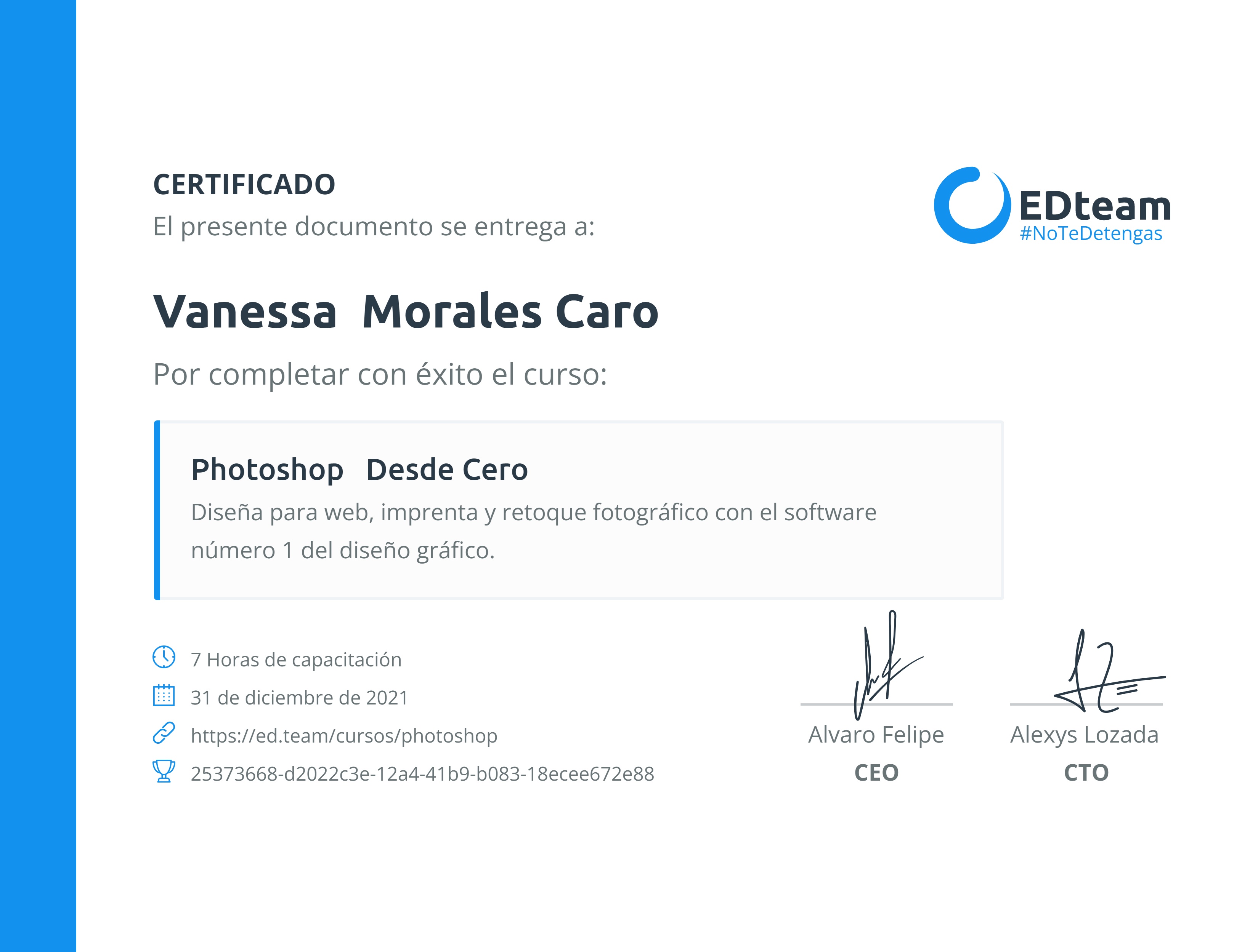 Certificado de curso