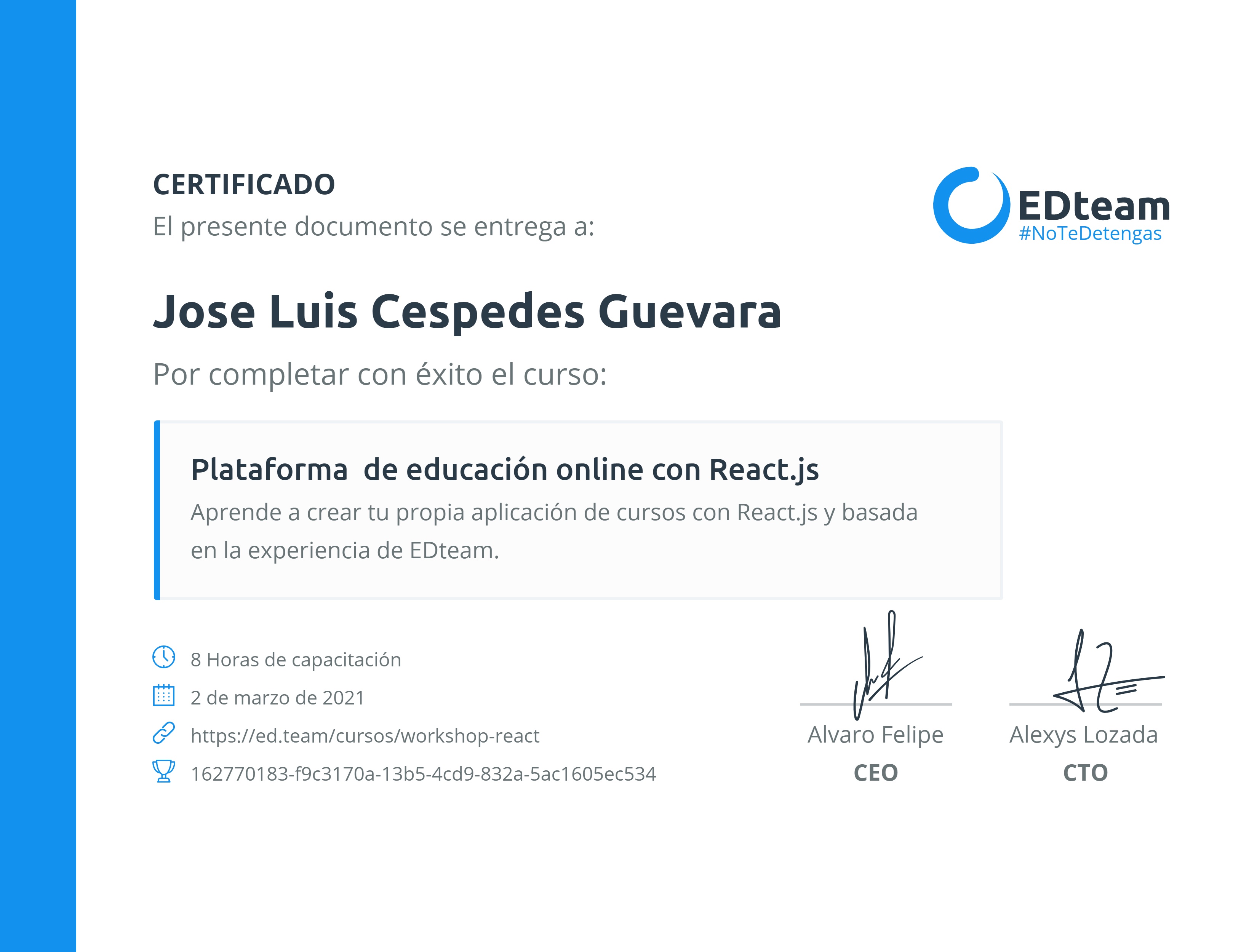 Certificado