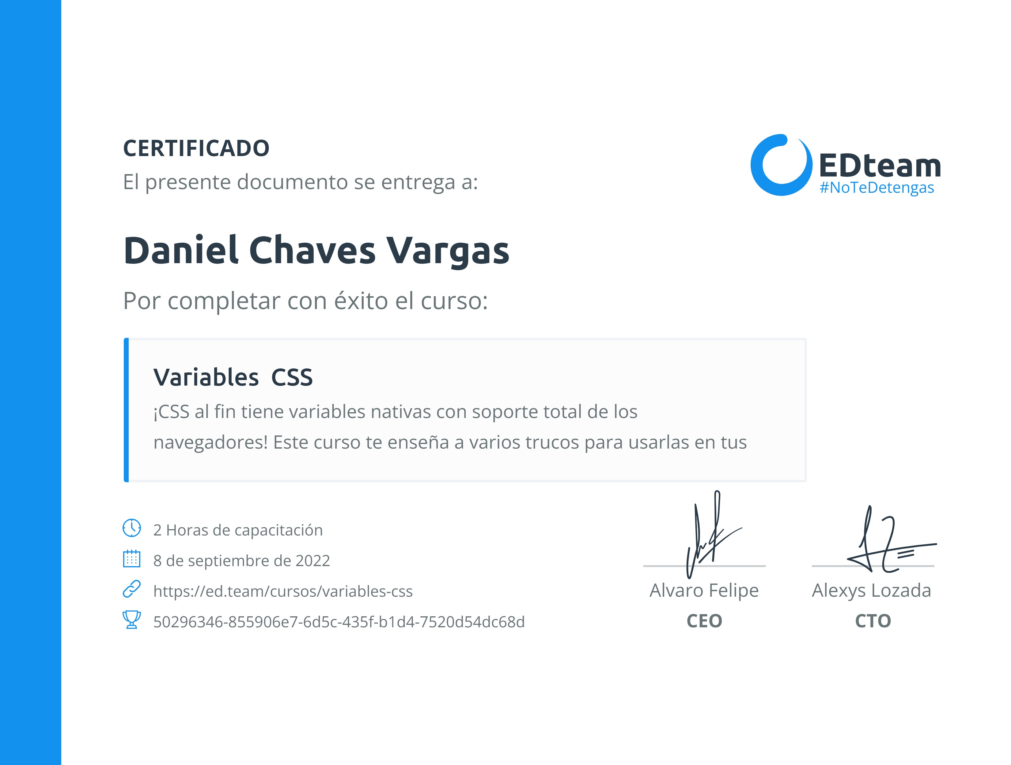 Certificado