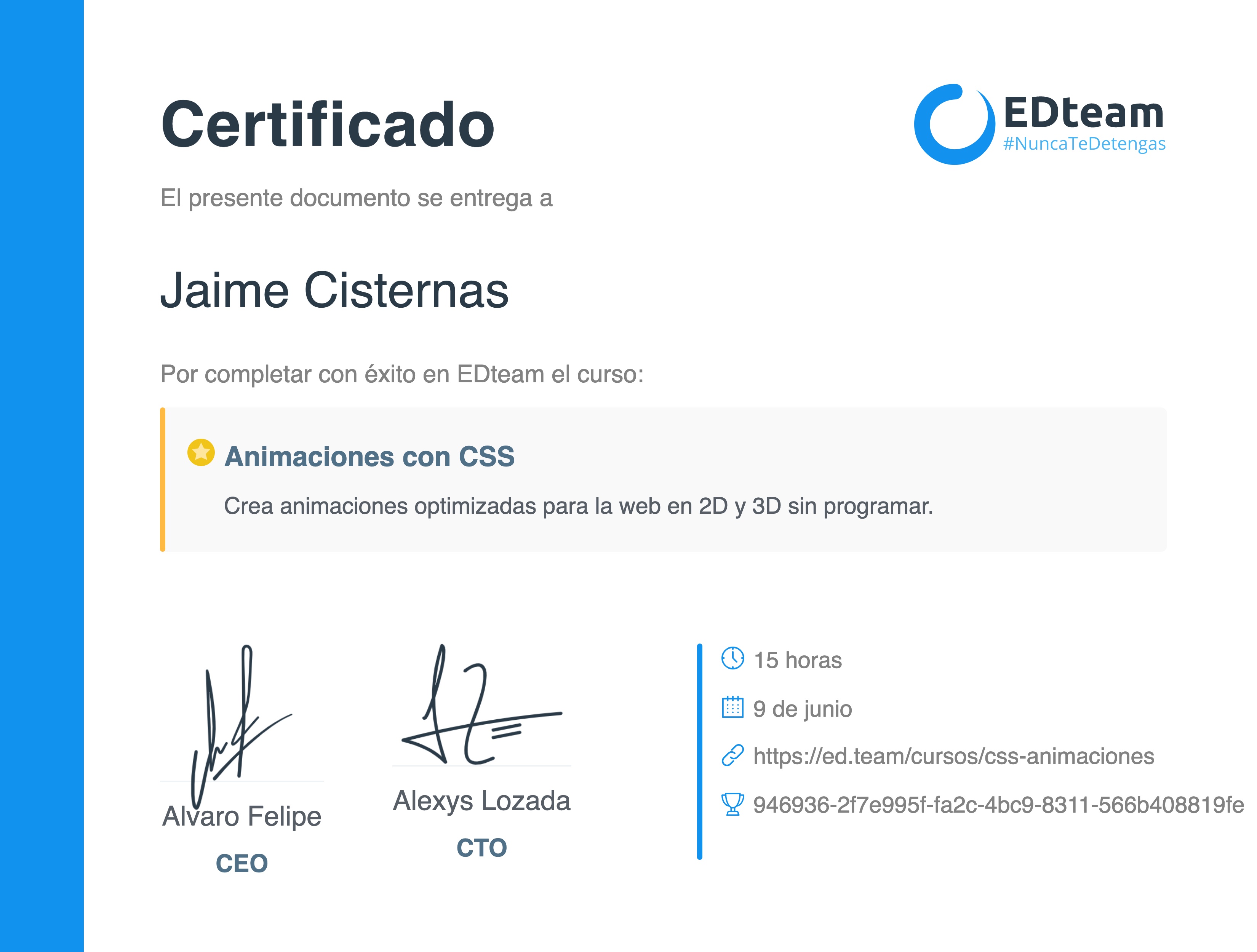 Certificado