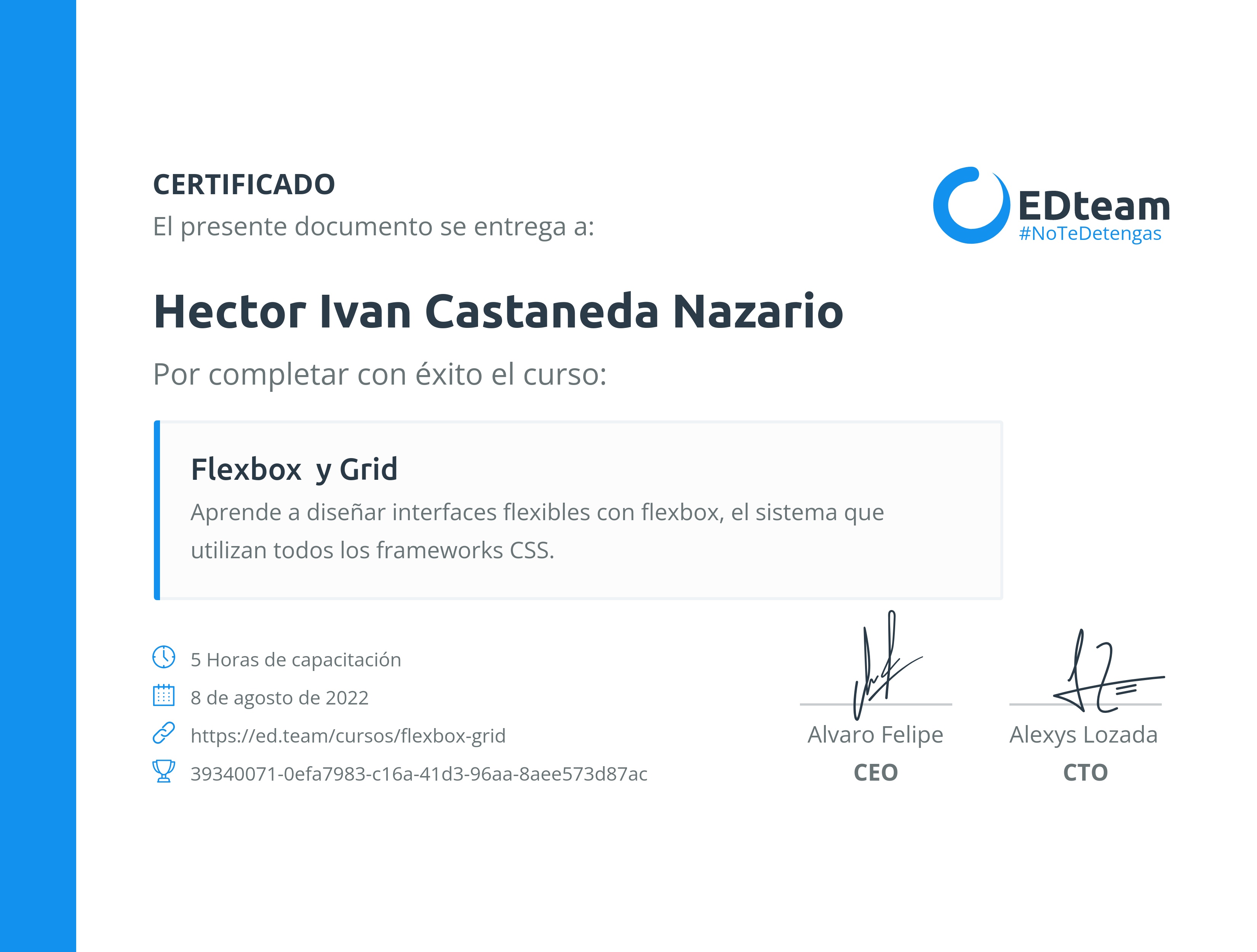 Certificado de curso