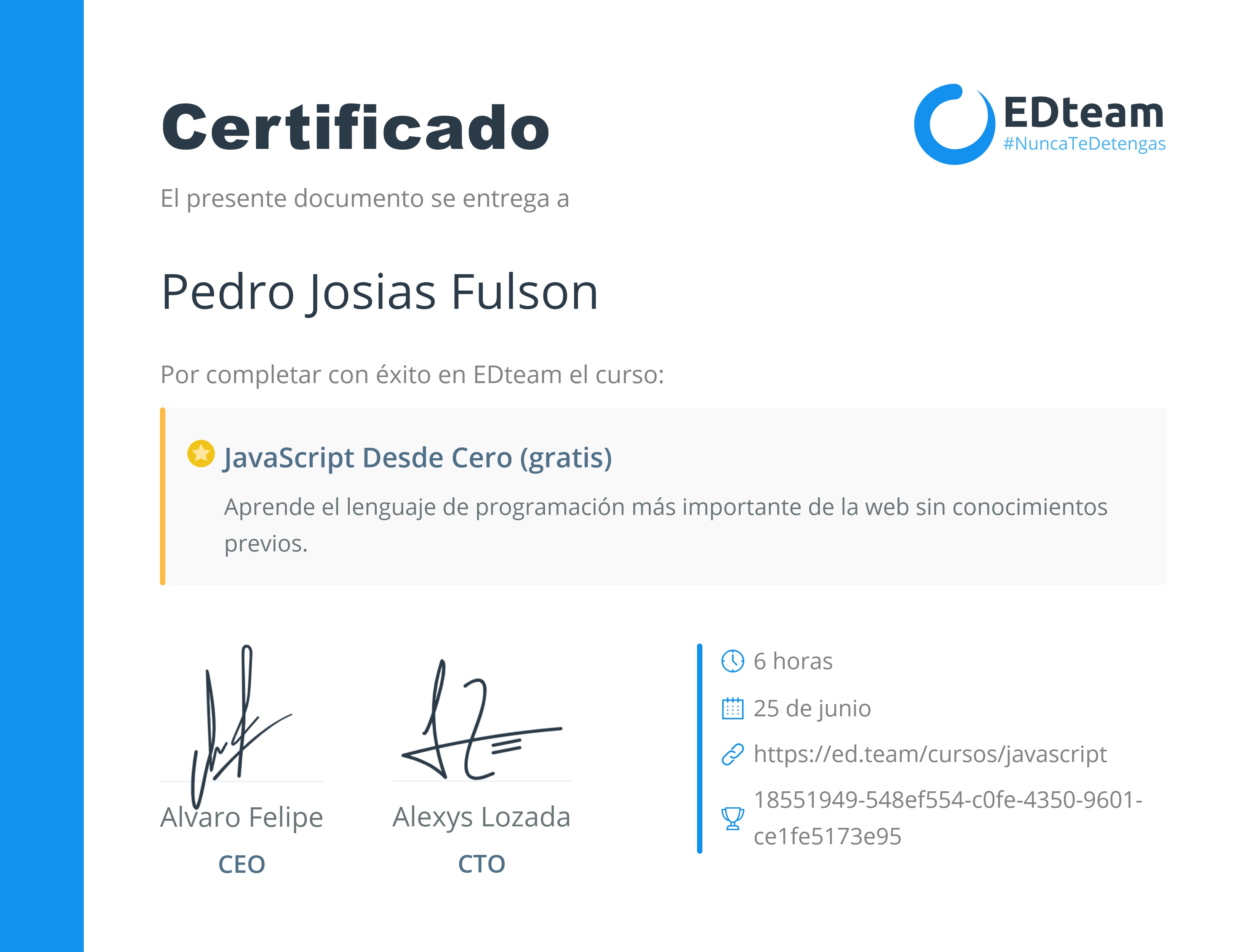 Certificado
