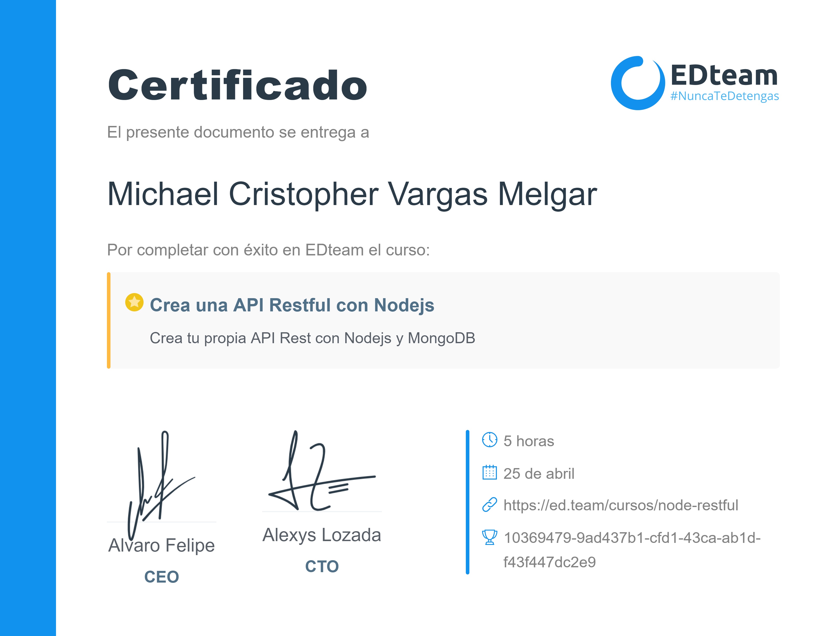 Certificado