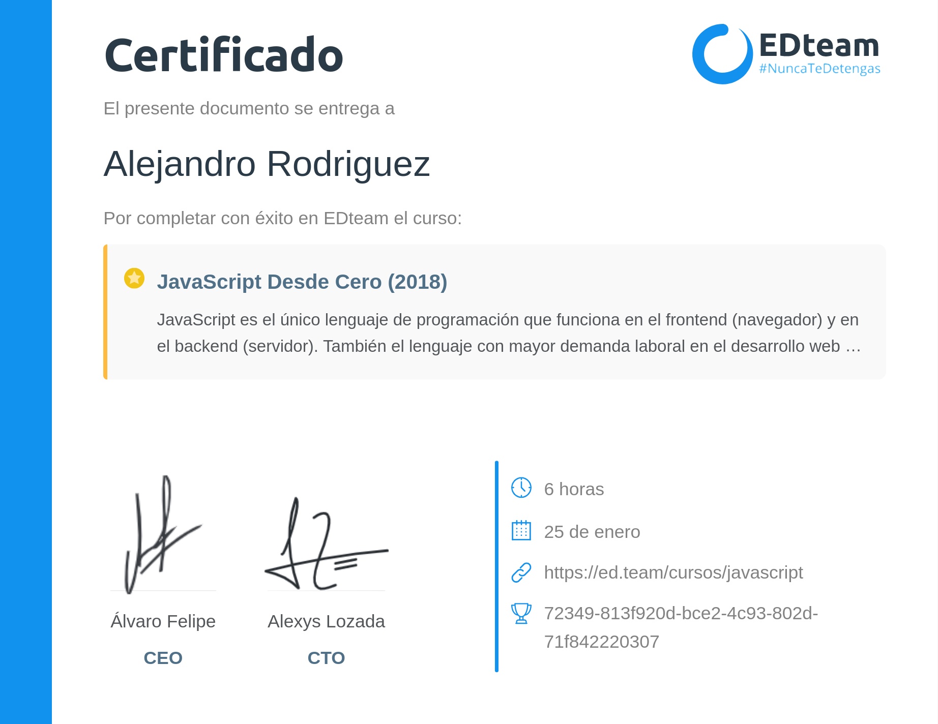 Certificado