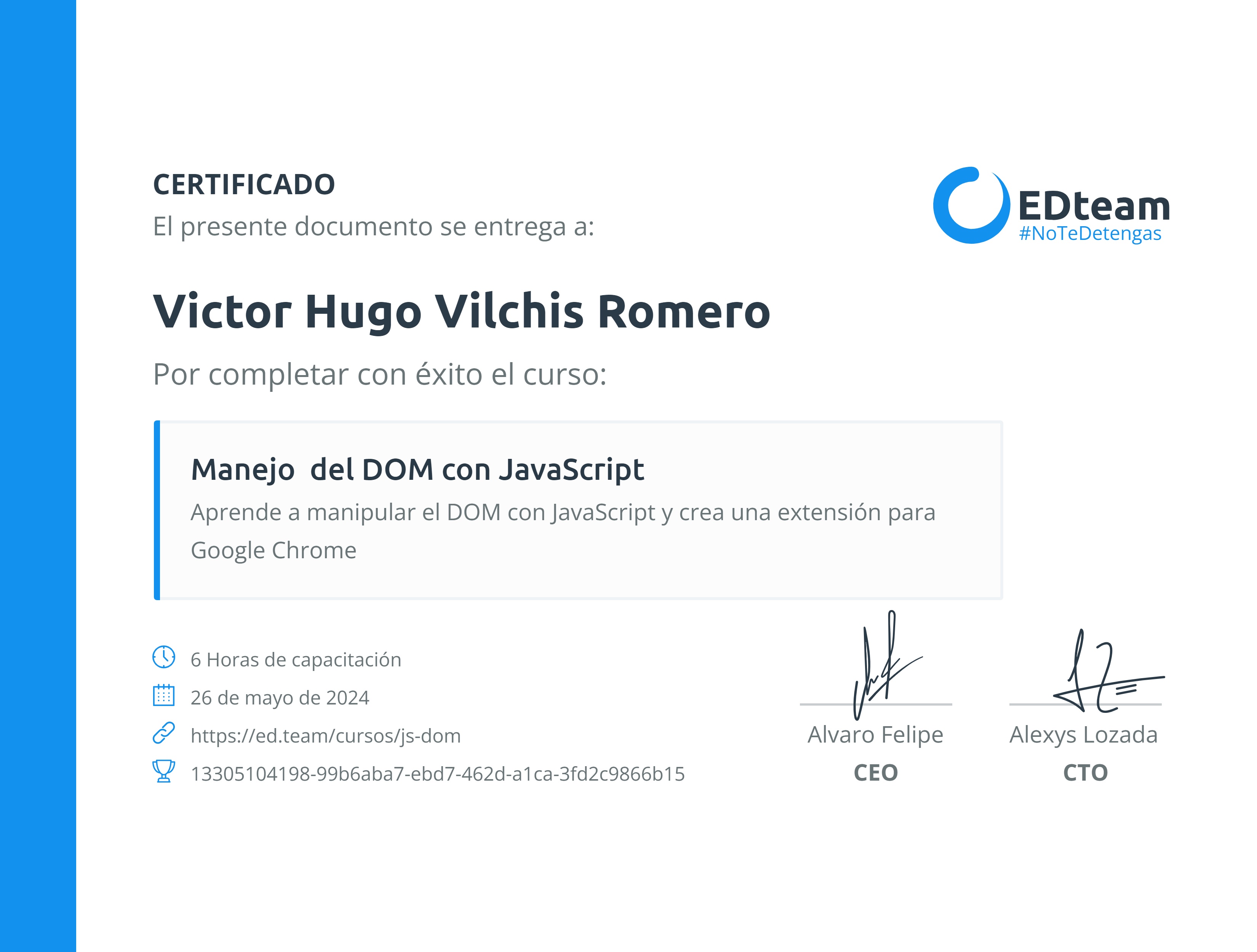 Certificado de curso