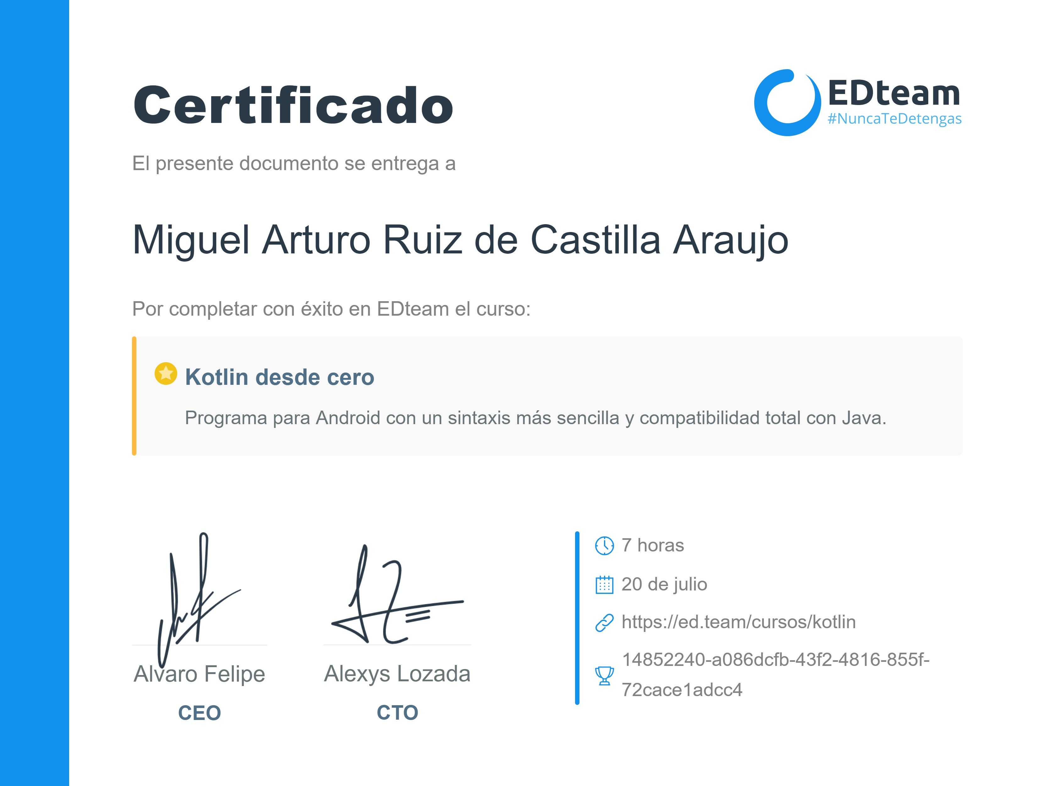 Certificado