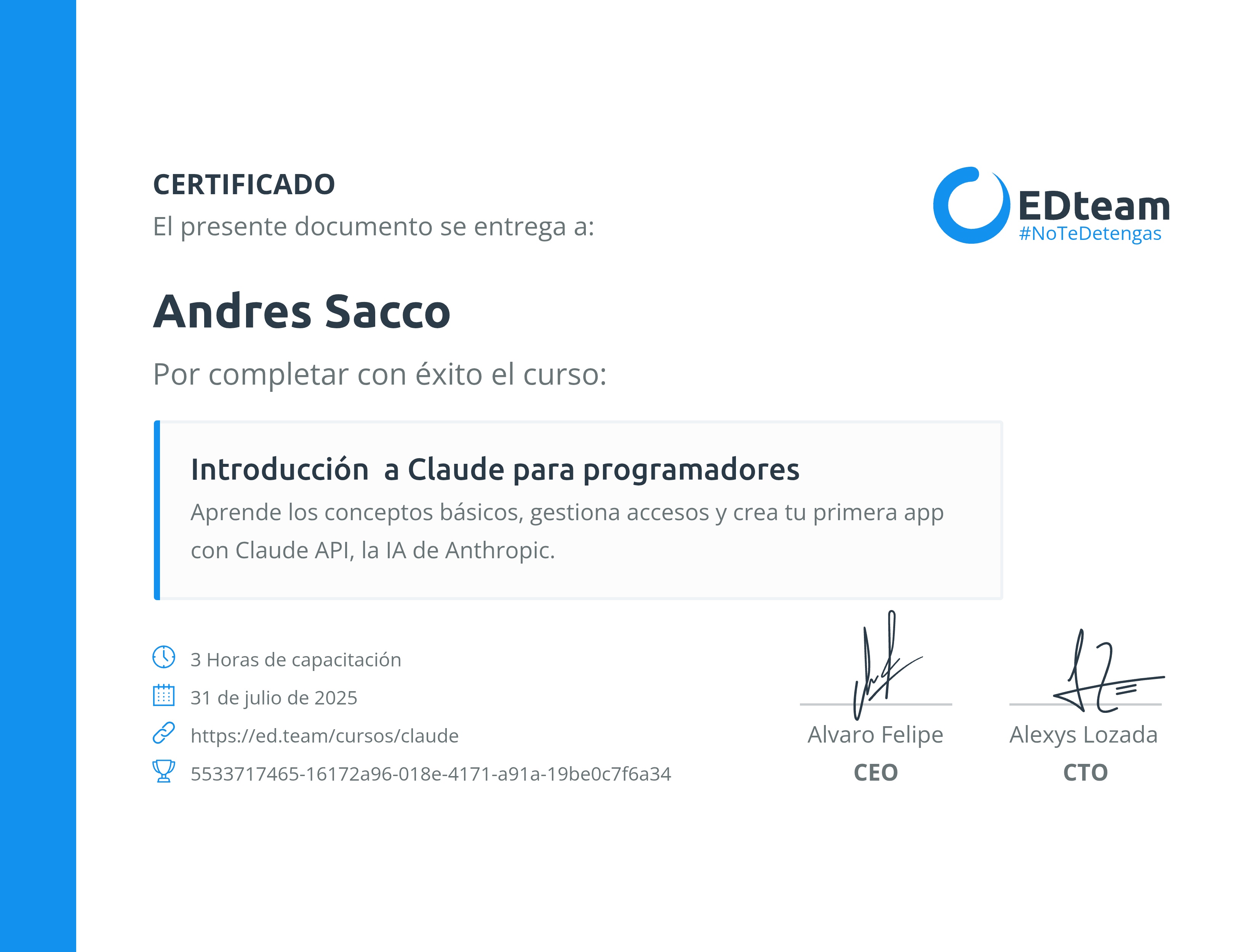 Certificado