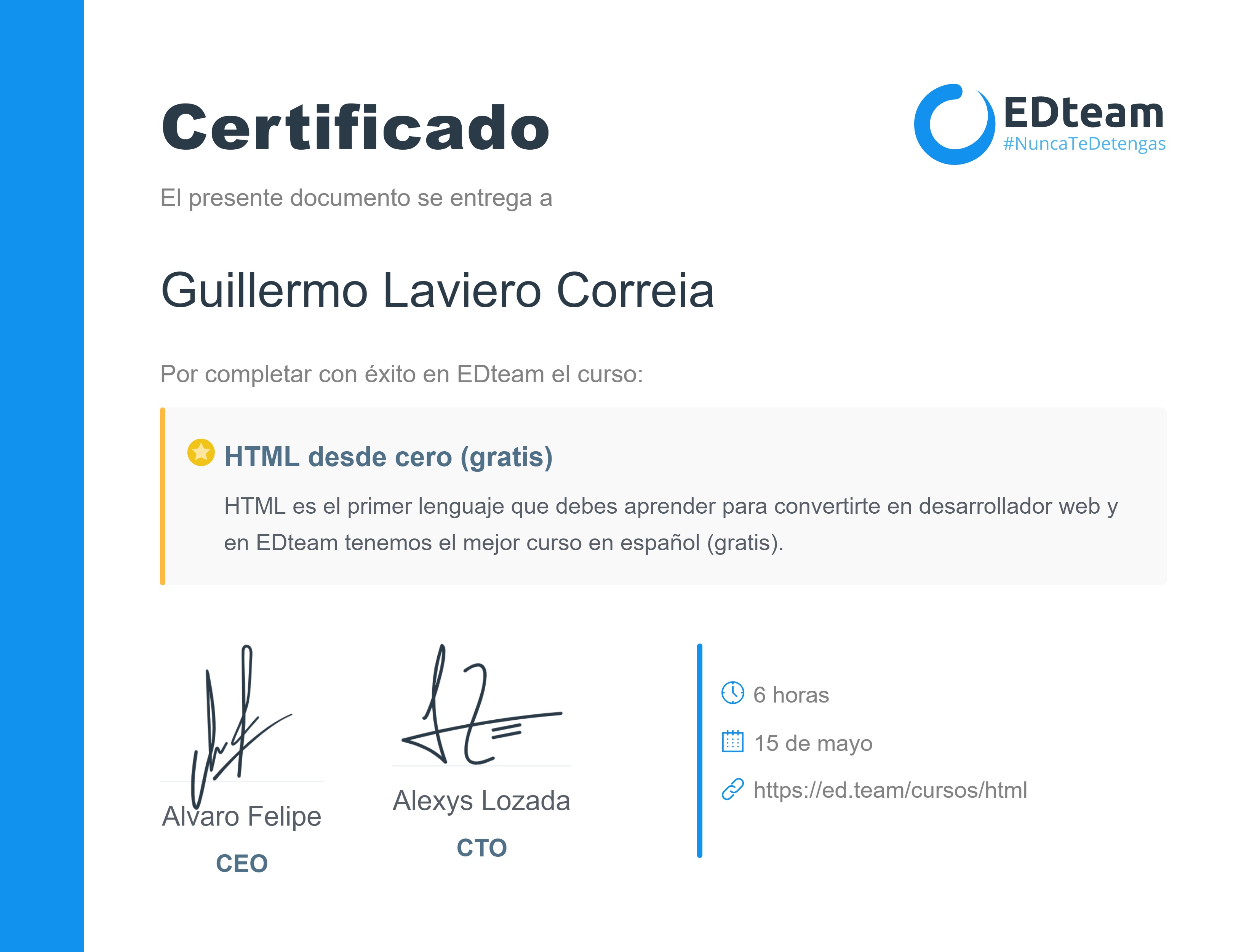 Certificado