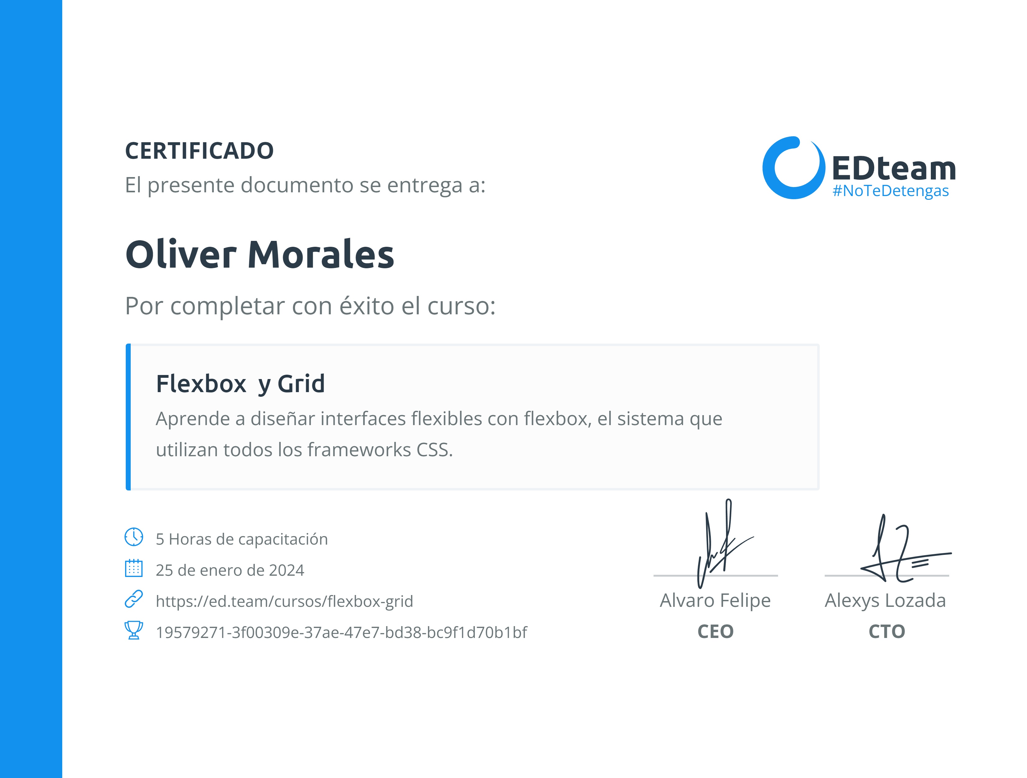 Certificado de curso