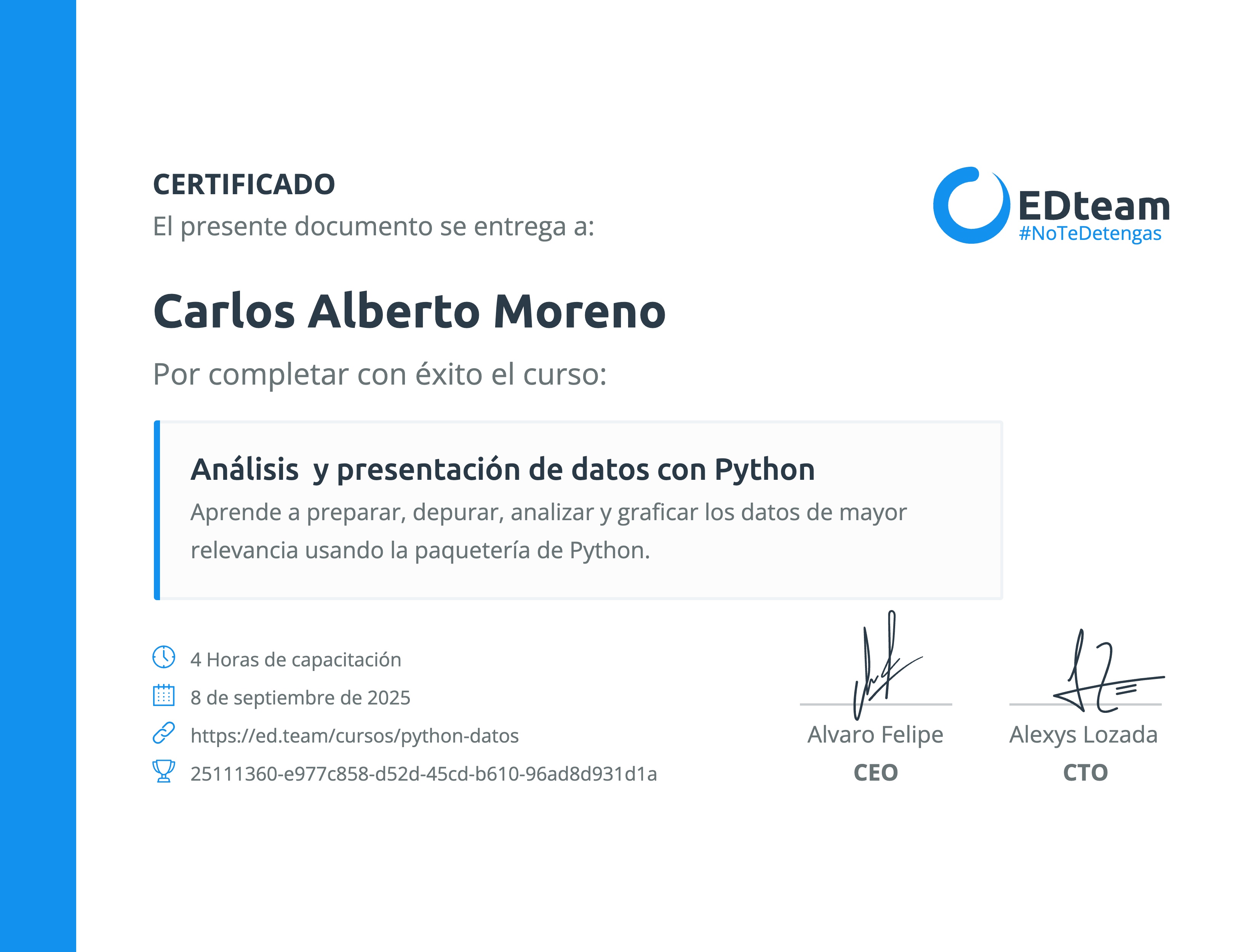Certificado