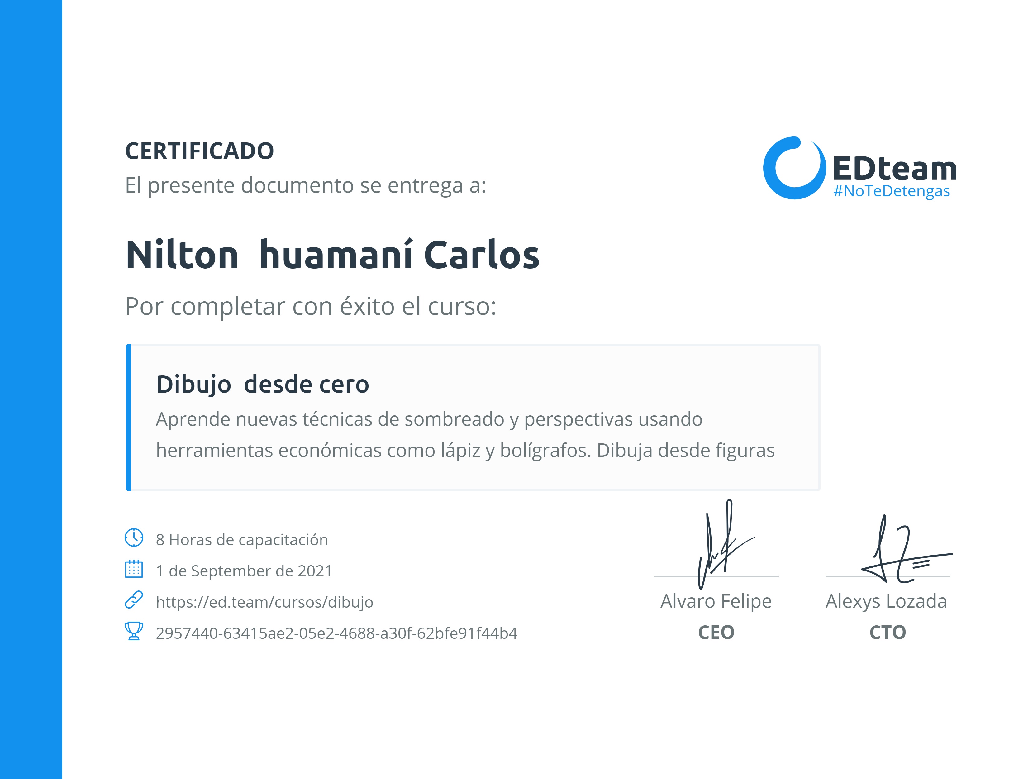 Certificado de curso