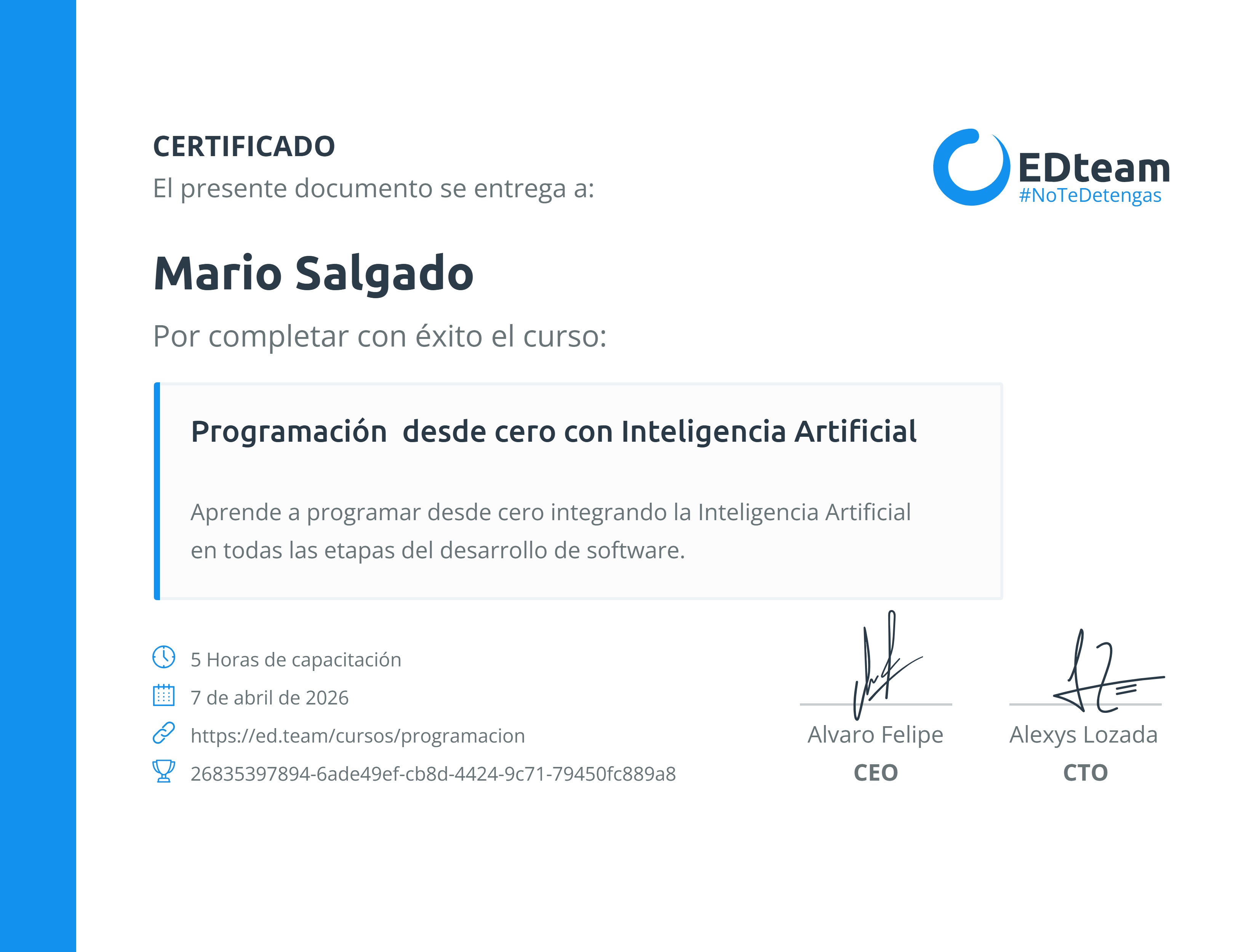 Certificado