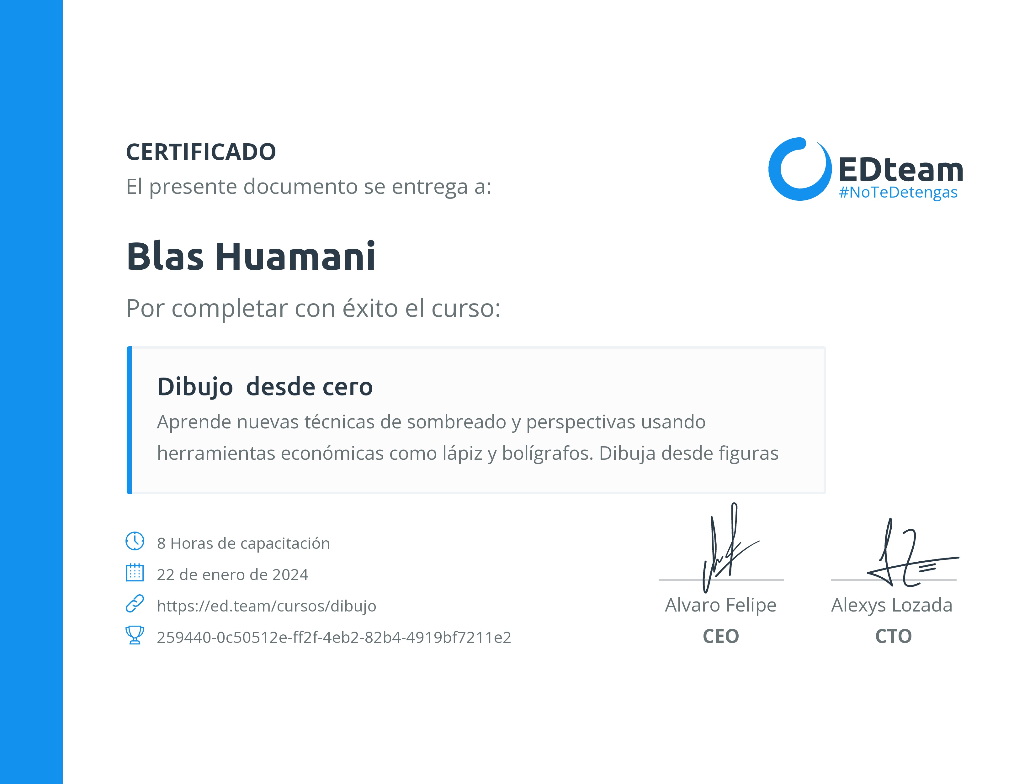 Certificado de curso