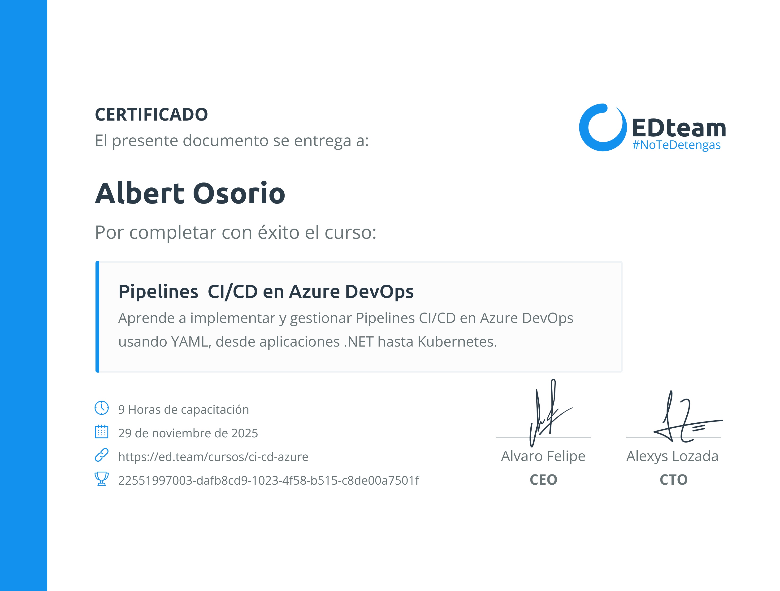 Certificado