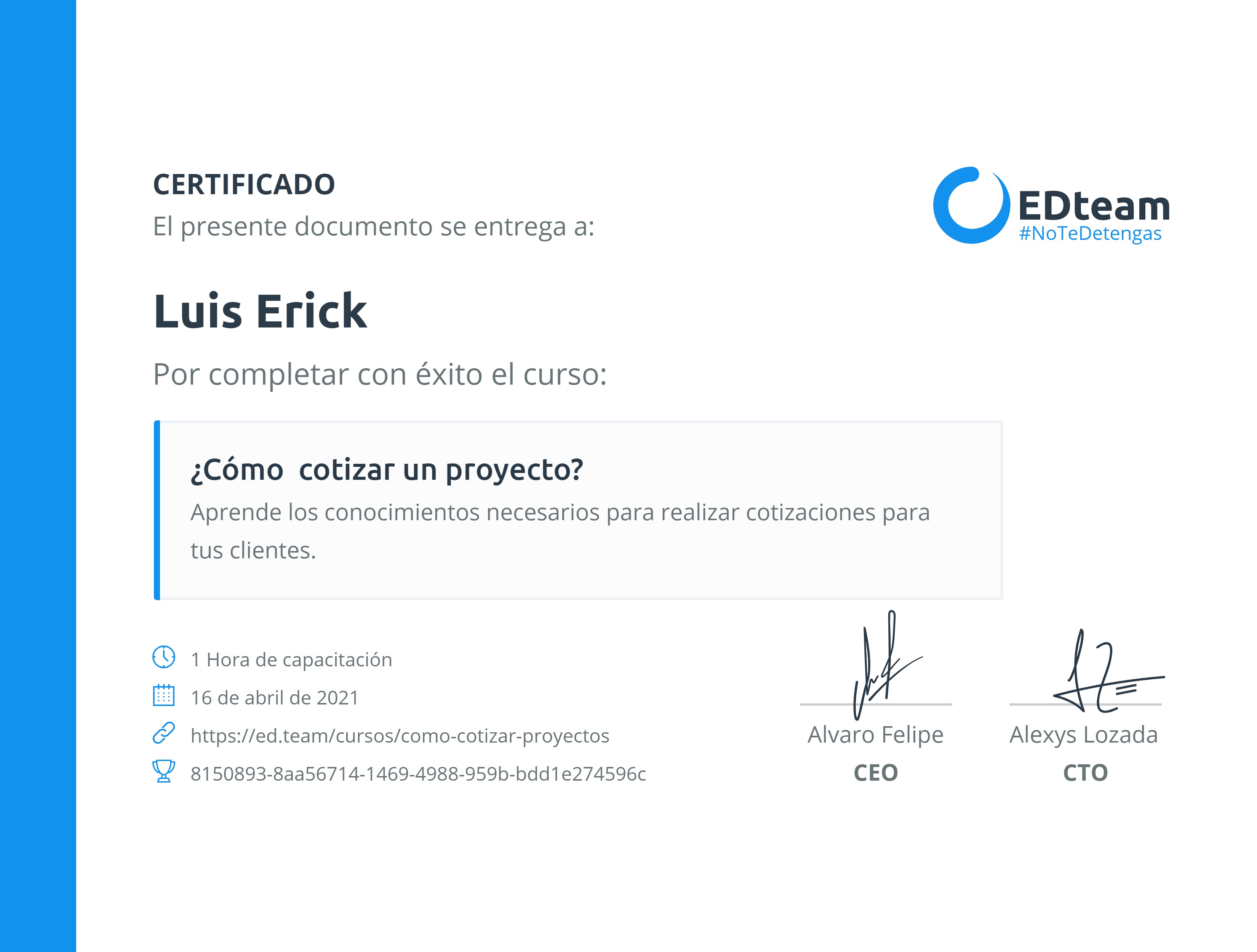 Certificado