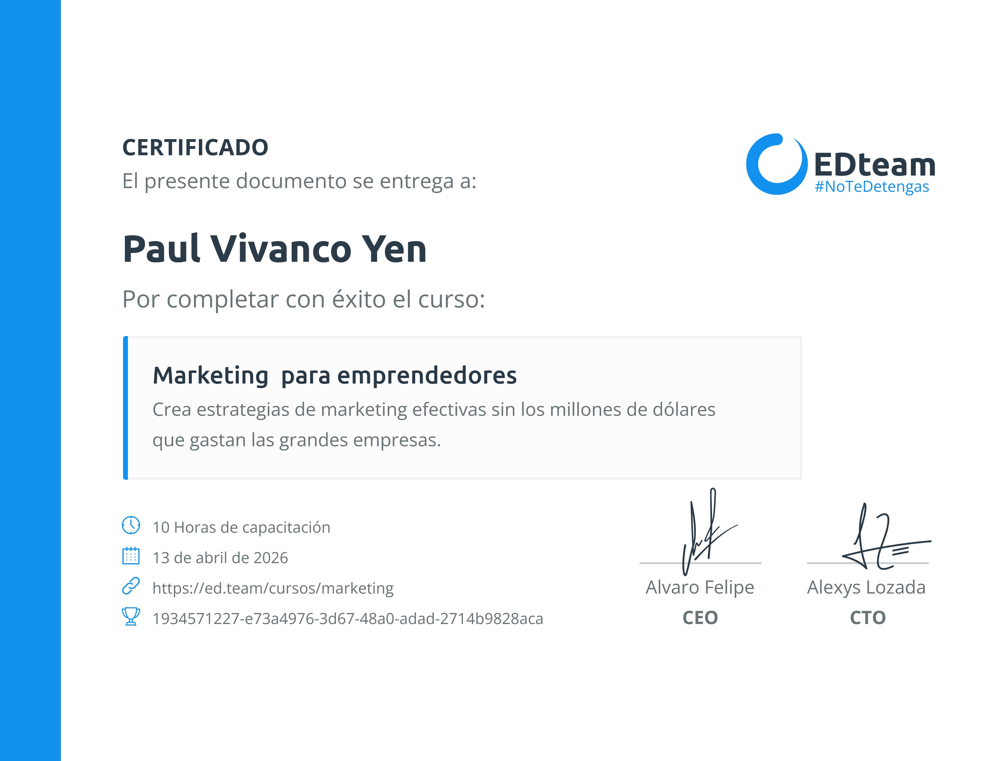 Certificado